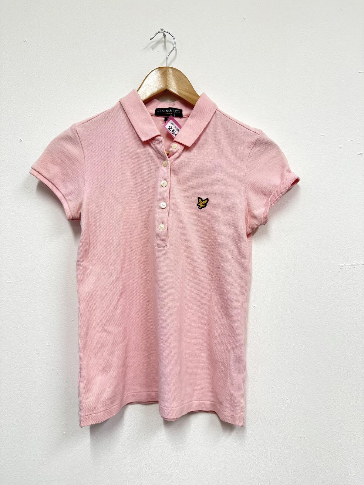 Lyle & Scott Lyle & Scott Pink polo T-shirt in size S Size ONE SIZE - 1 Thumbnail