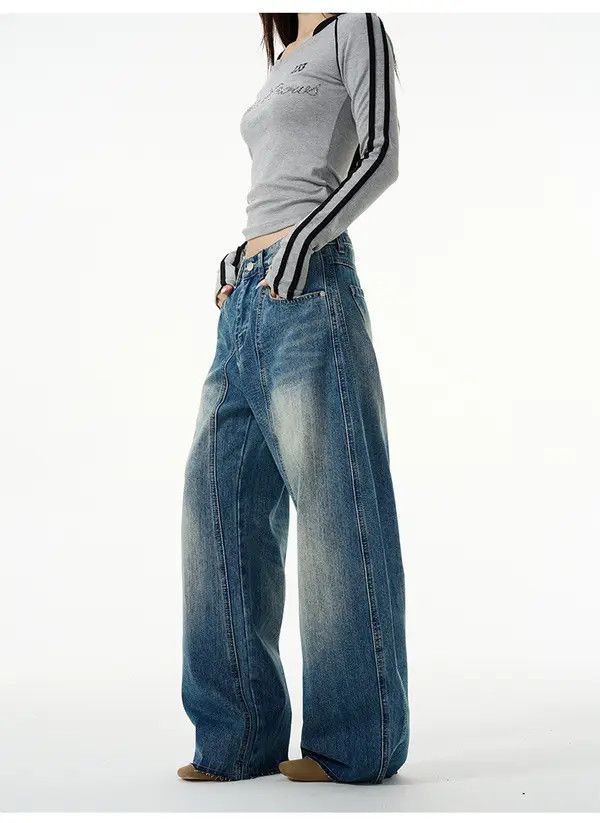 Japanese Brand Hayase x Arai Men's American retro washed scimitar jeans Size US 32 / EU 48 - 3 Thumbnail