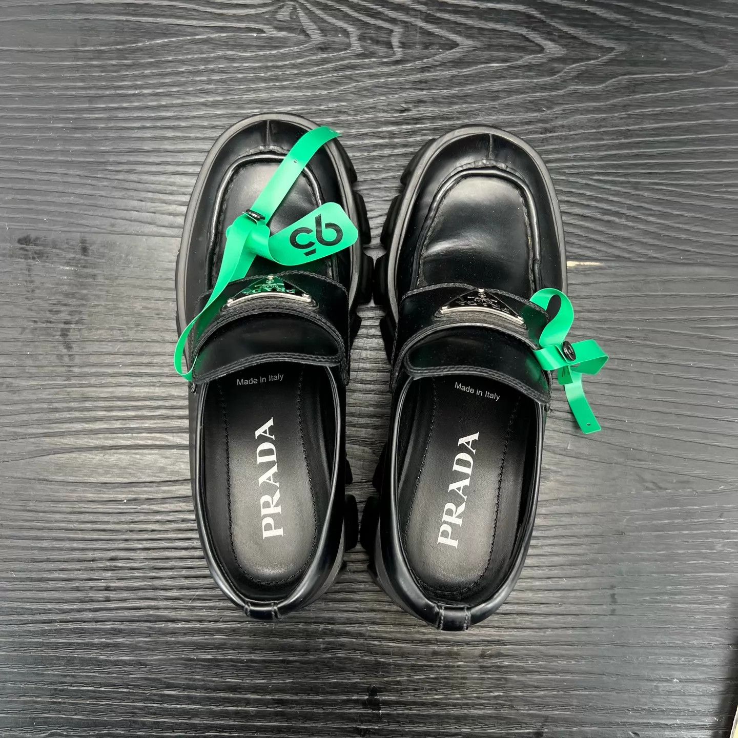 Prada PRADA Monolith Loafer Black Size 37 Like New Size US 6.5 / IT 36.5 - 2 Thumbnail