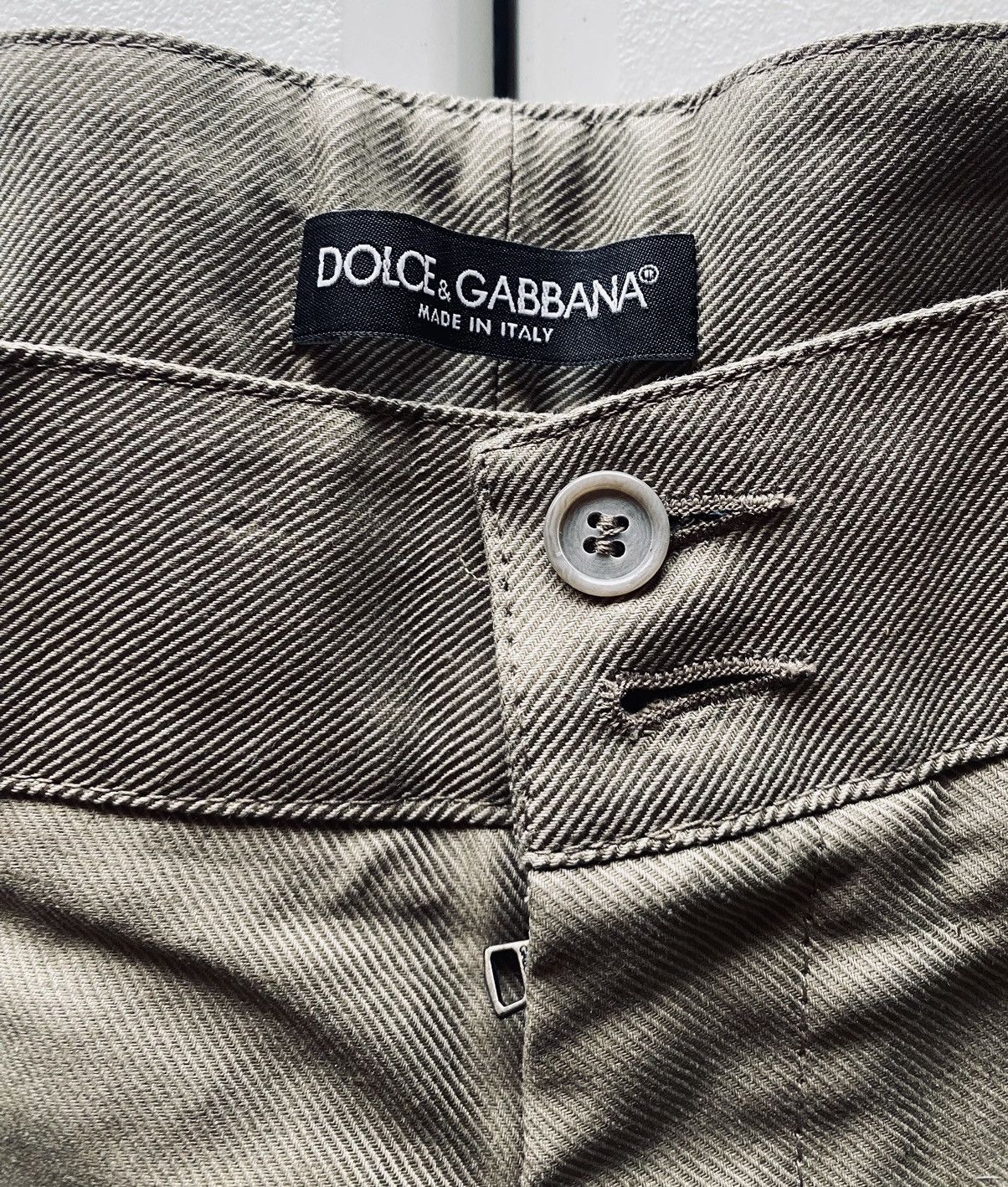 Dolce & Gabbana Dolce & Gabbana 🇮🇹 olive drab linen blend resort shorts NEW Size US 36 / EU 52 - 2 Thumbnail