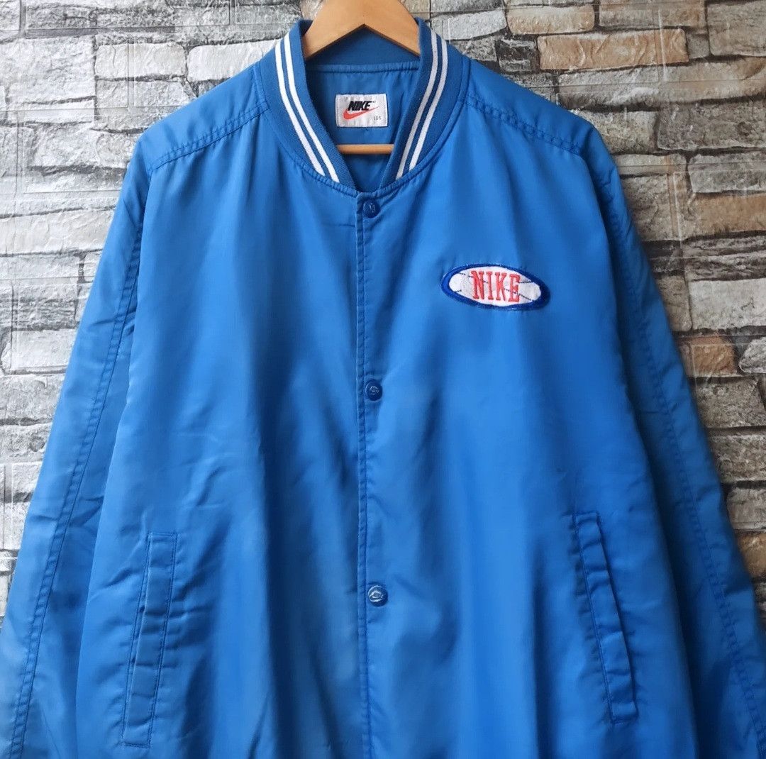 Nike 🔥RARE🔥Vintage 90s NIKE Varsity Jacket Size US L / EU 52-54 / 3 - 3 Thumbnail