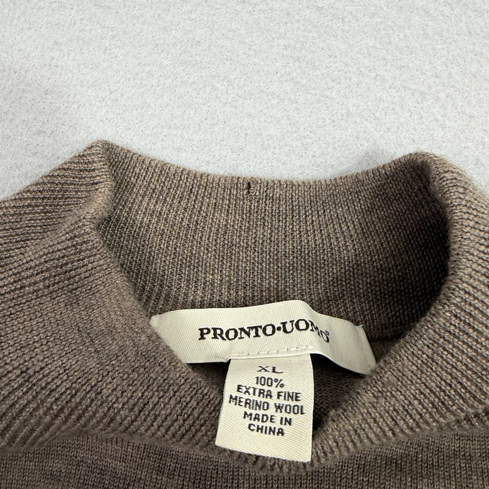 Pronto Uomo Vintage Pronto-Uomo Extra Fine Merino Wool Sweater Men's XL Size US XL / EU 56 / 4 - 4 Thumbnail