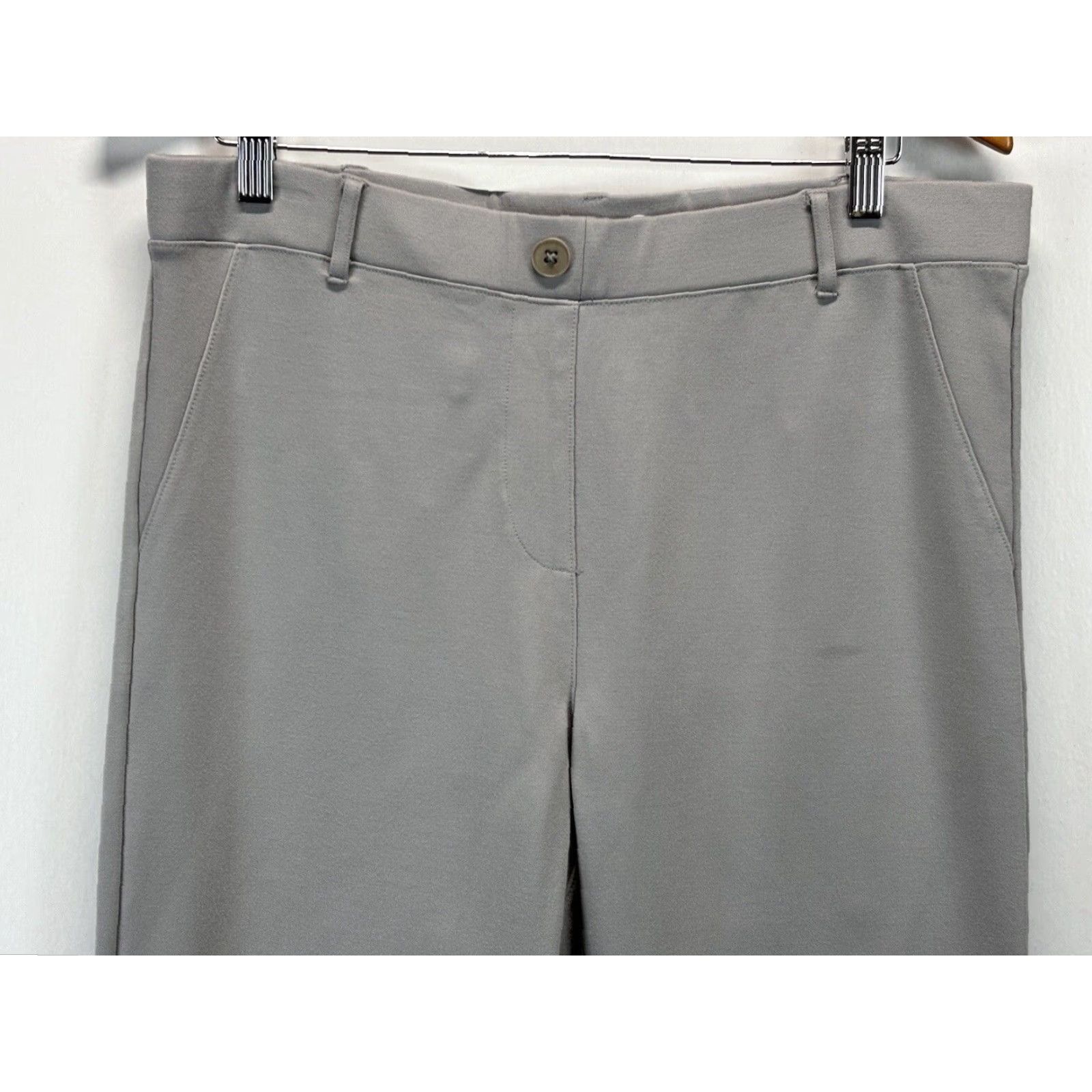 Vintage Betabrand Dress Yoga Pants Womens XLarge Straight Leg Gray Workwear Career Size 40" / US 18 - 2 Thumbnail