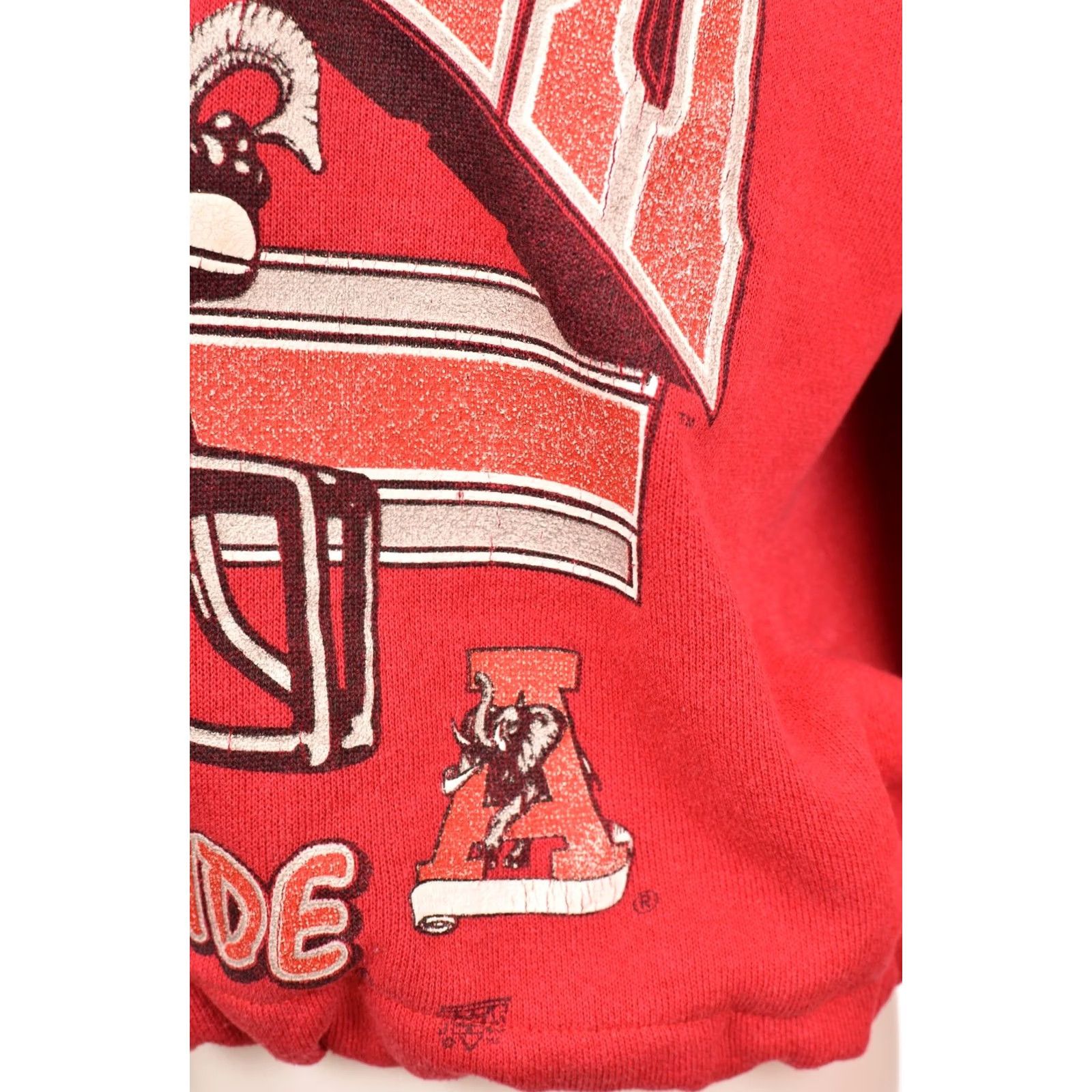 Tultex VINTAGE Tultex University of Alabama Crimson Tide Womens Sweatshirt Pullover L Red Sweatshirt Womens L Size L / US 10 / IT 46 - 4 Thumbnail