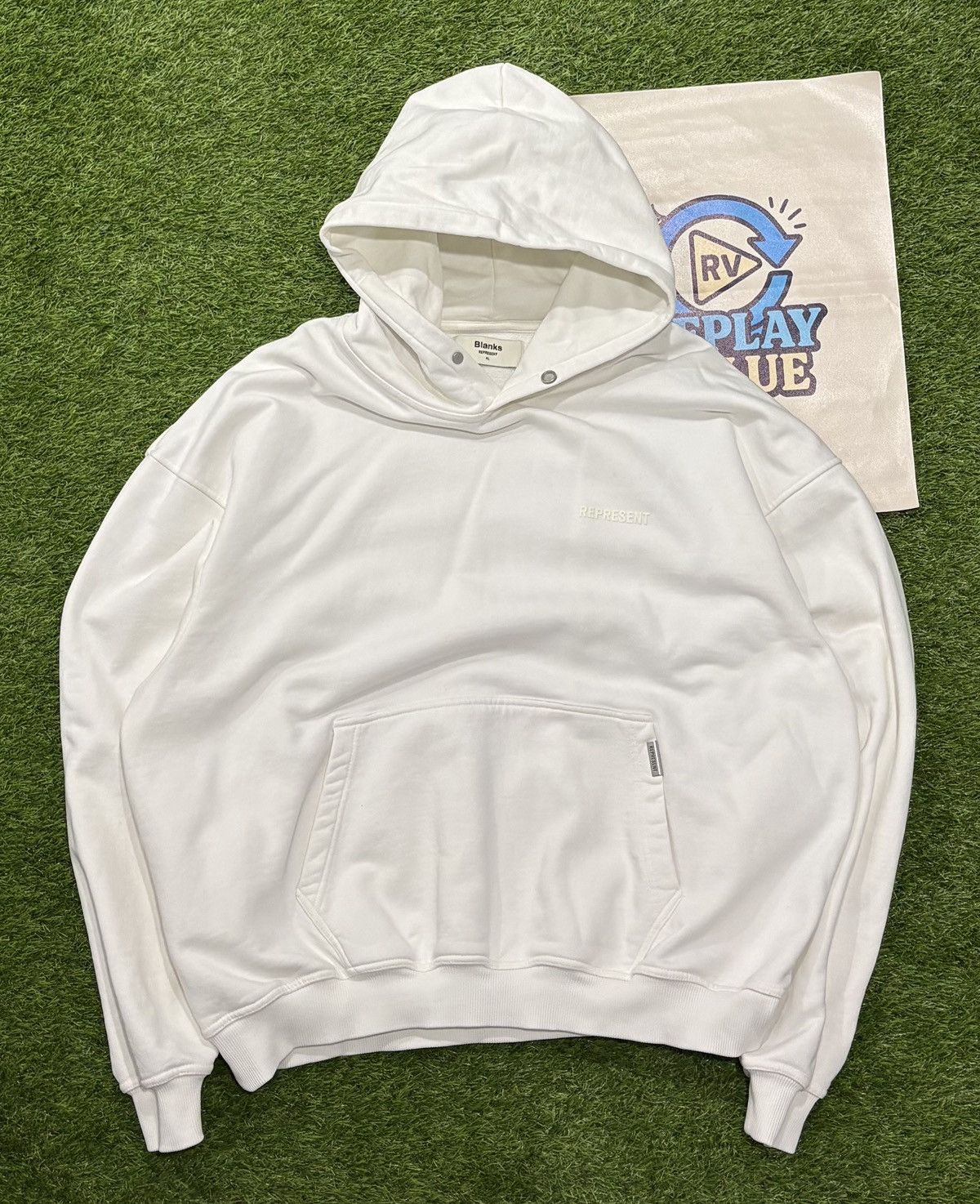 Represent Clo. REPRESENT BLANKS PULLOVER HEAVYWEIGHT HOODIE Size US XL / EU 56 / 4 - 1 Thumbnail