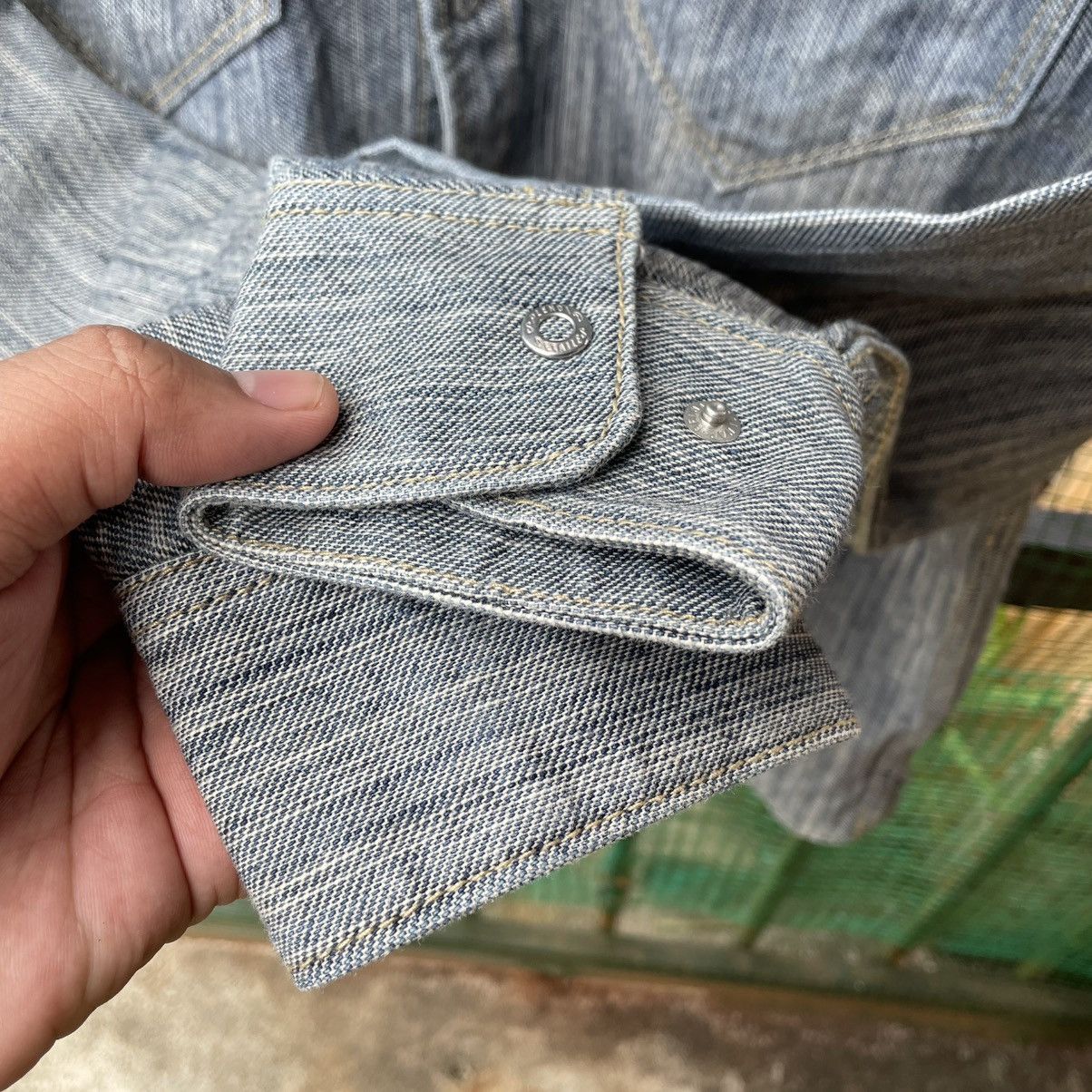 Japanese Brand 🔥🇯🇵Dogman Stoned Washed Double Pocket Denim Chore Jacket Size US M / EU 48-50 / 2 - 8 Thumbnail