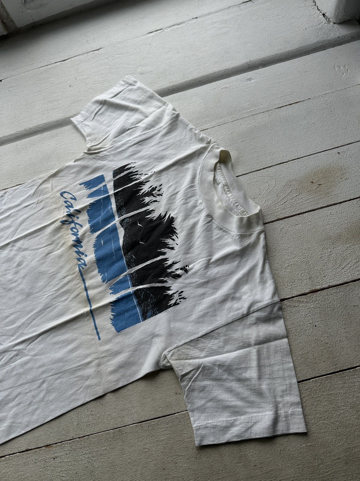 Vintage 🚨Rare Vintage CALIFORNIA SINGLE STITCH America USA Tee Shirt Size US S / EU 44-46 / 1 - 2 Thumbnail