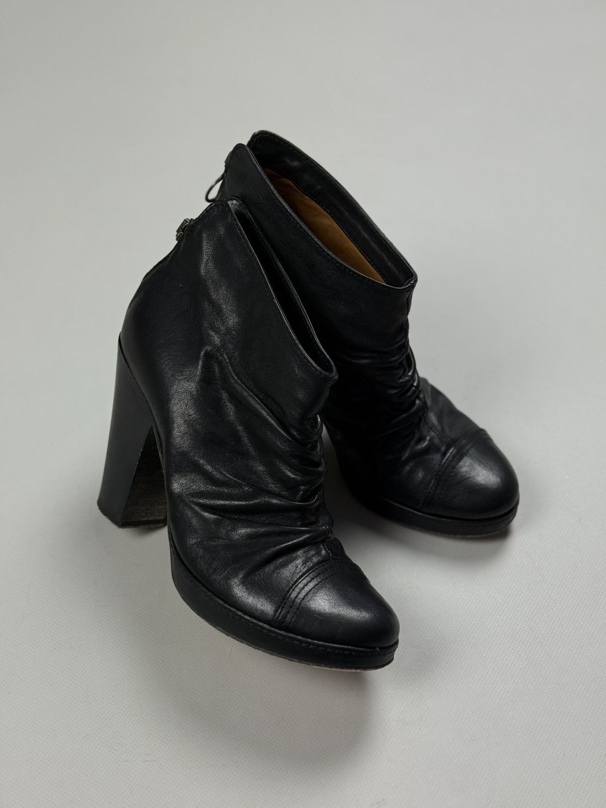 Fiorentini + Baker Fiorentini Baker Leather Avant-Garde Heeled Boots Shoes Size US 6.5 / IT 36.5 - 4 Thumbnail