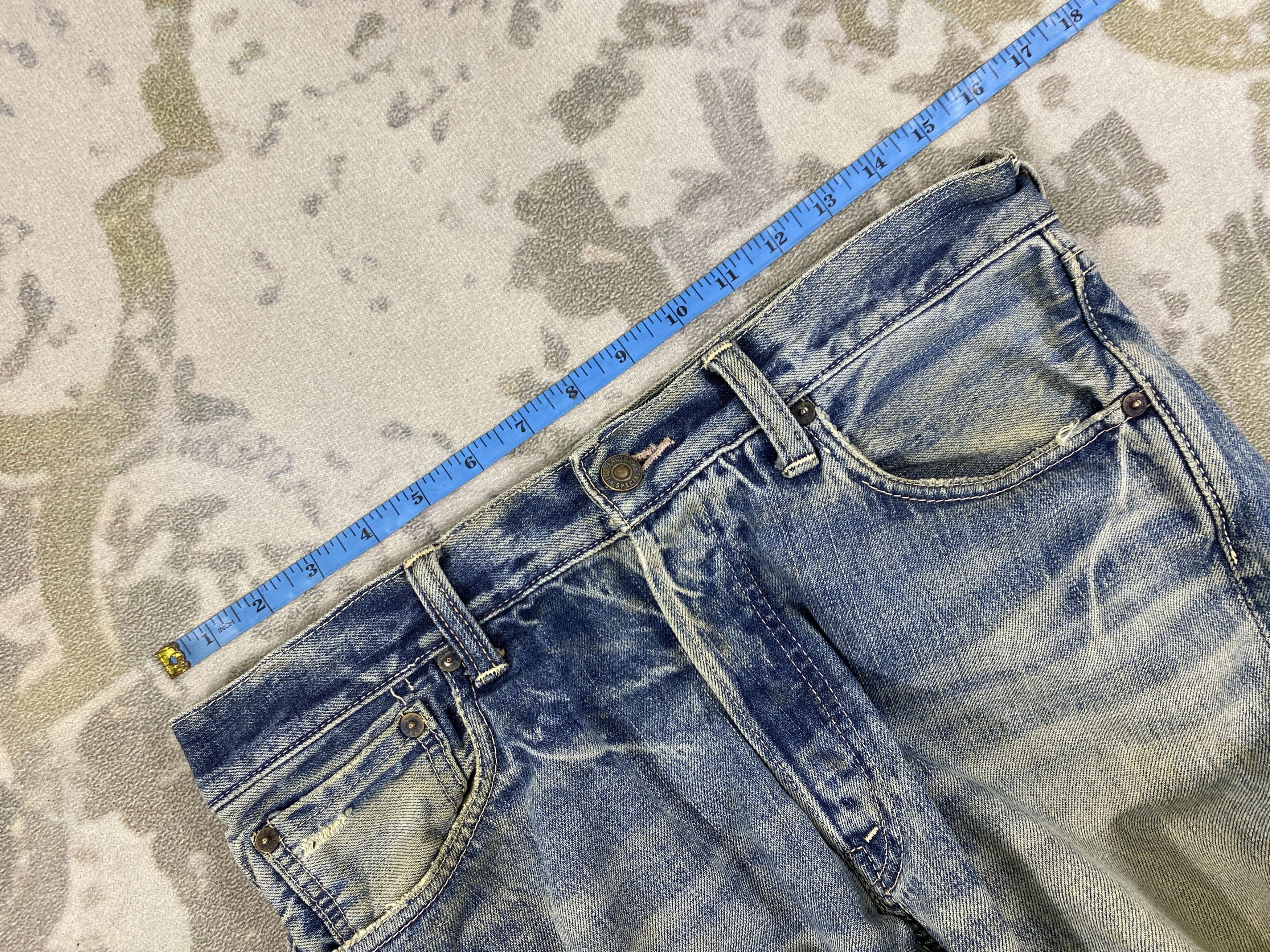 Japanese Brand Vintage Japanese Fob Factory Jeans 31x35 Denim- JN3528 Size US 31 - 5 Thumbnail