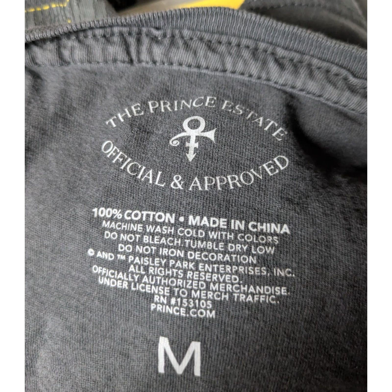Prince VINTAGE Prince Purple Rain T Shirt Medium Men Black 80s Rock Pop Graphic Tee Crew Neck Short Sleeve Cotton Prince Estate 100% Cotton Size US M / EU 48-50 / 2 - 4 Thumbnail