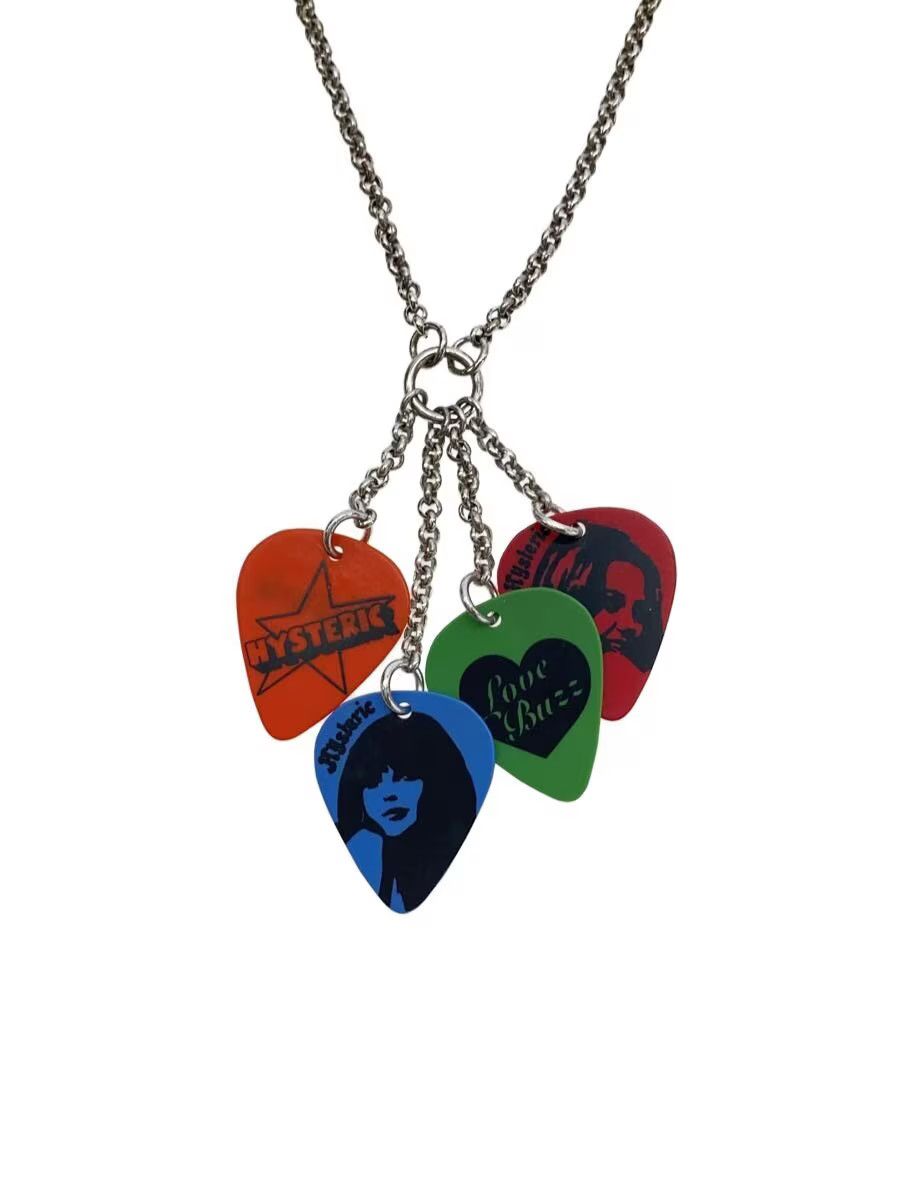 Hysteric Glamour Girl Logo Guitar Pick Necklace Size ONE SIZE - 1 Thumbnail