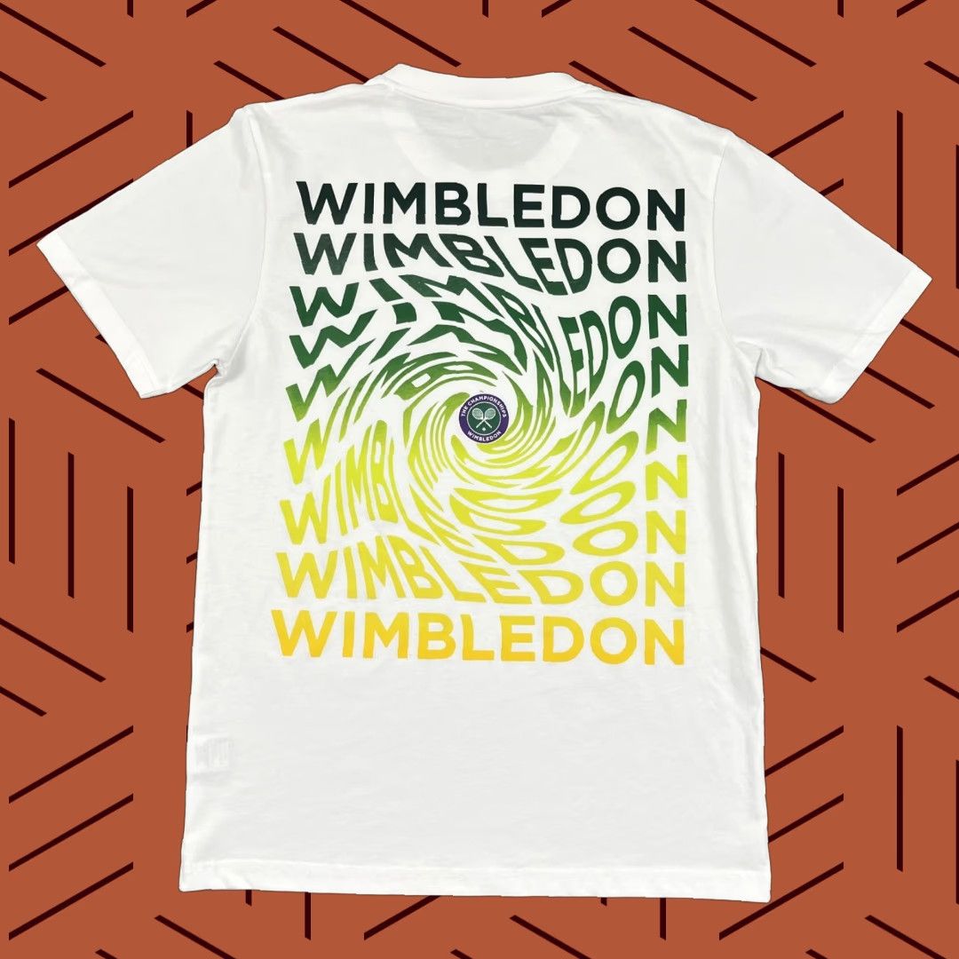 Vintage US Open Wimbledon Tennis Shirt Mens Small White Swirl Graphic Tee Preppy Sport Size US S / EU 44-46 / 1 - 1 Thumbnail