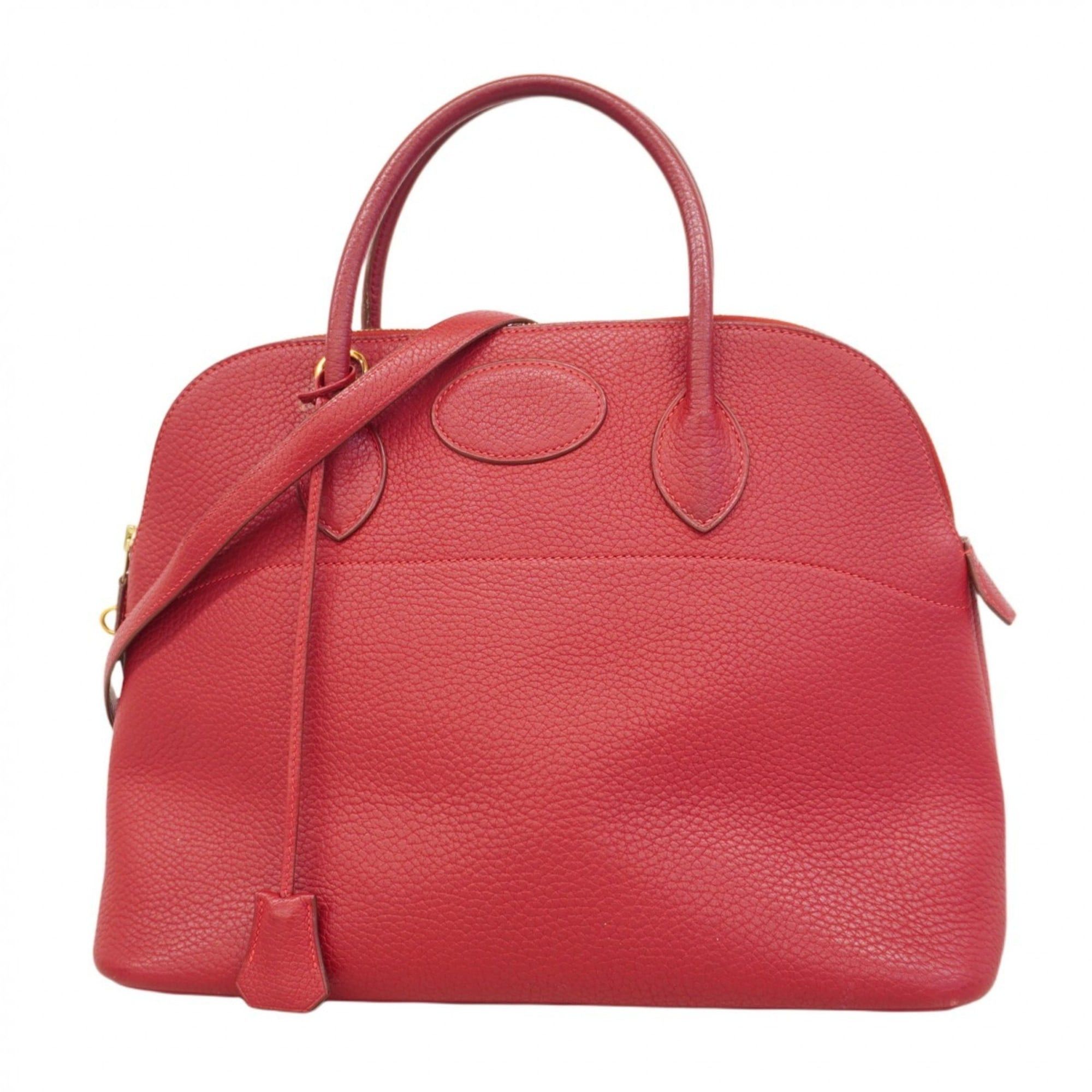 Hermes Hermès Bolide 35 Fjord Rouge vif handbag with G stamp 2-way bag for women