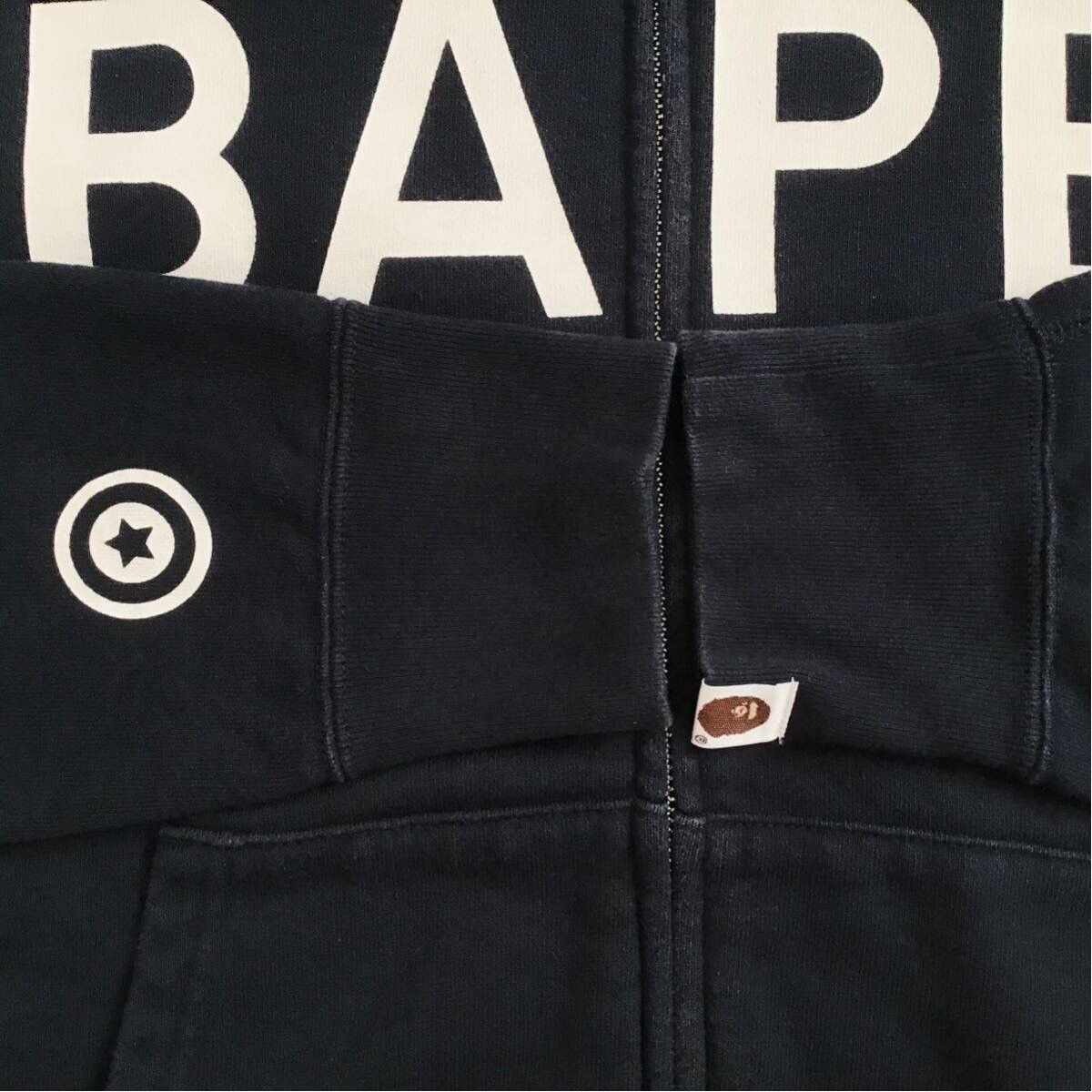 Bape BAPE logo shark full zip hoodie navy x 1st camo yellow APE Size US M / EU 48-50 / 2 - 7 Thumbnail