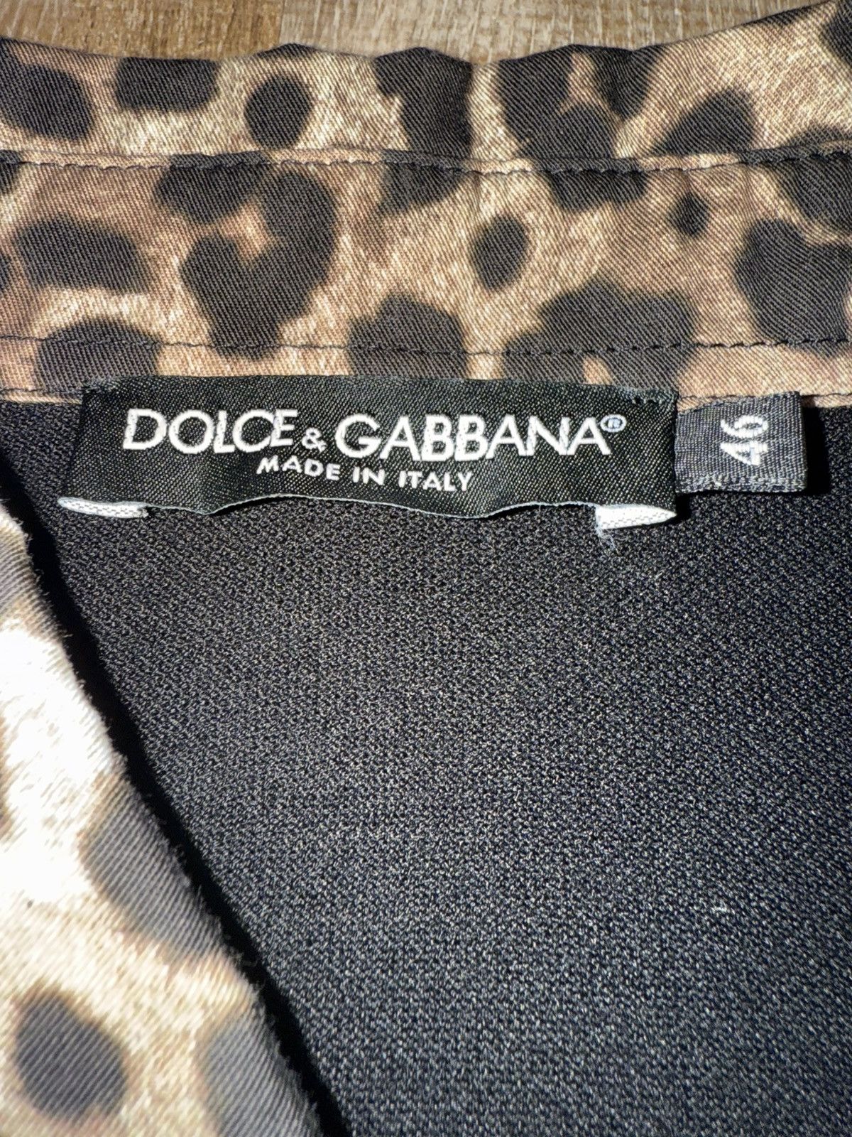 Dolce & Gabbana Dolce & Gabbana Leopard Print Collar Polo Size US S / EU 44-46 / 1 - 5 Thumbnail