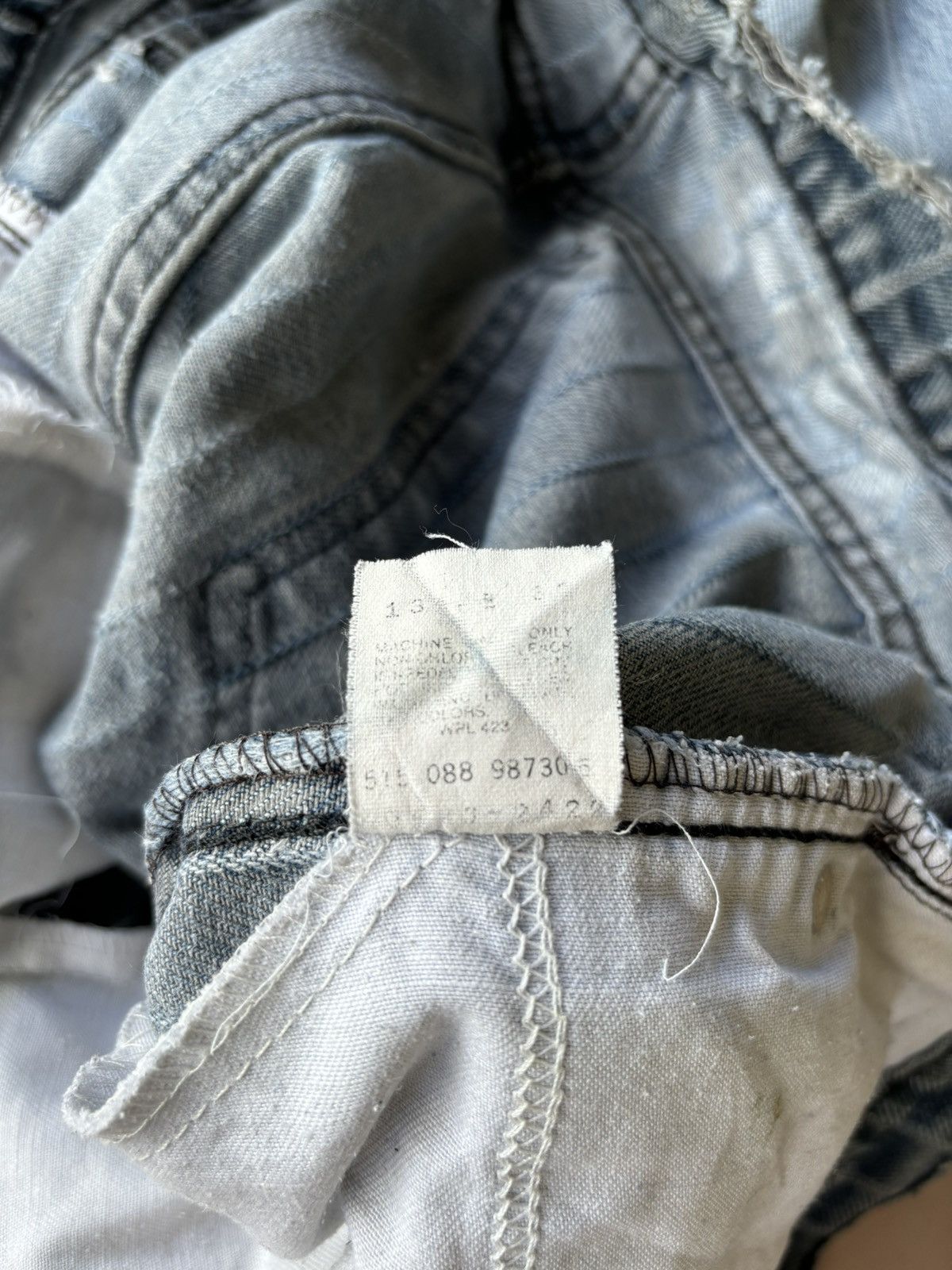 Levi's Vintage 80’s Levi’s 515 Made In USA Distressed Denim Size US 34 / EU 50 - 16 Thumbnail