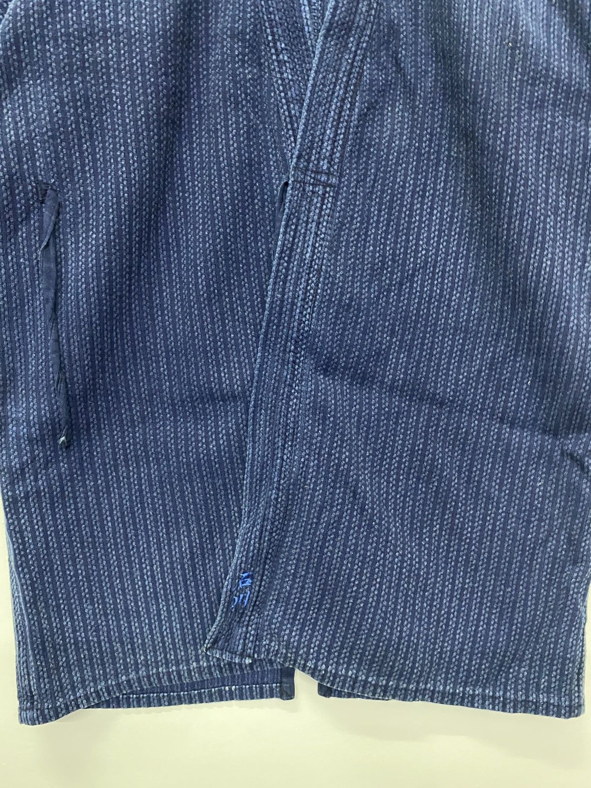 Vintage Vintage Japanese Brand Indigo Blue Kimono Jacket Size US L / EU 52-54 / 3 - 4 Thumbnail