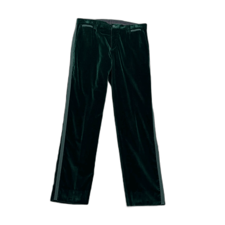Dolce & Gabbana Green Velvet Casual Pants Size 48-yf Size US 44 / EU 60 - 1 Thumbnail