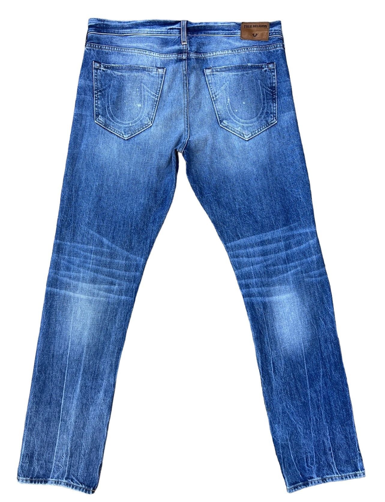True Religion Vintage 2000s True Religion Rips Distressed Denim Jeans Size US 36 / EU 52 - 2 Thumbnail