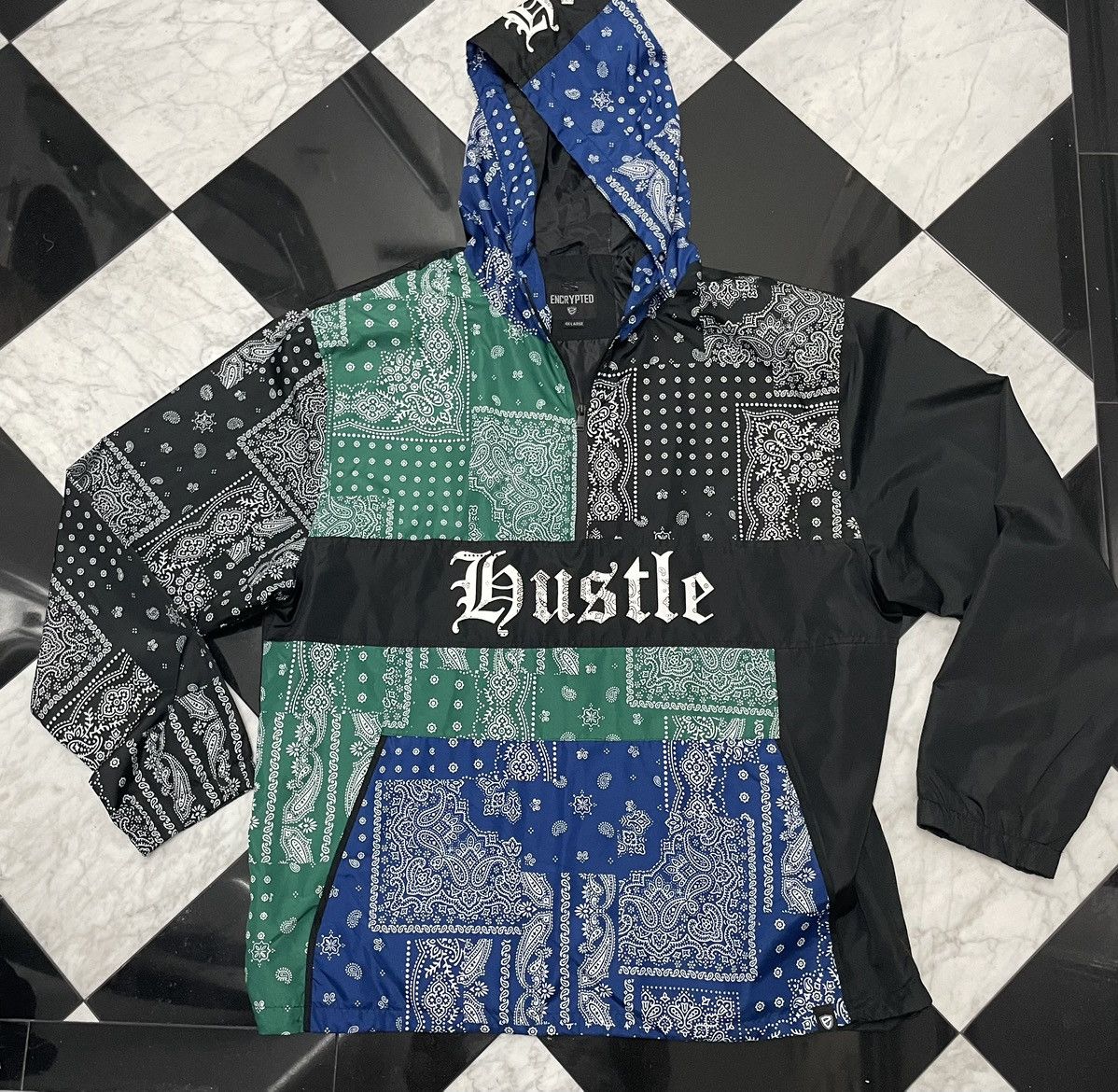 Other 🔥 Vintage Encrypted NYC hustle windbreaker 4XL Size US XXL / EU 58 / 5 - 2 Thumbnail