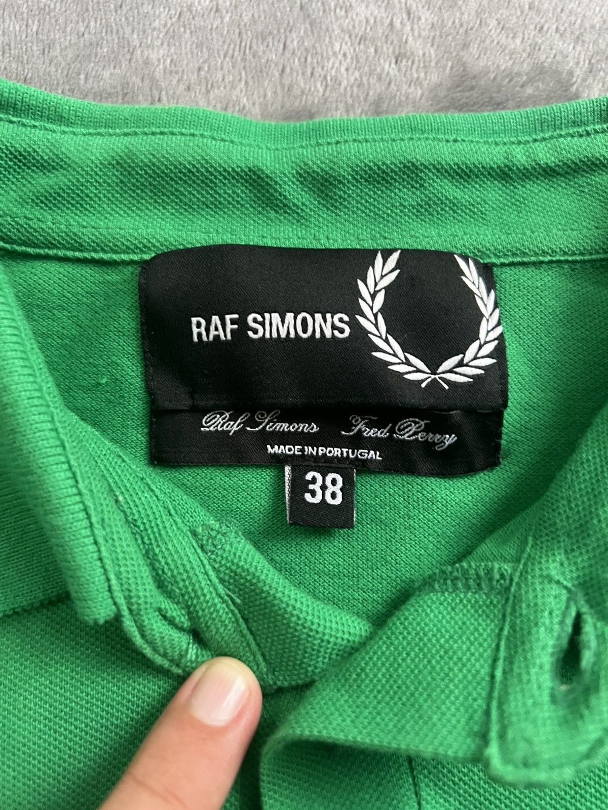 Fred Perry × Raf Simons Raf Simons x Fred Perry Green Polo Shirt Size US S / EU 44-46 / 1 - 4 Thumbnail