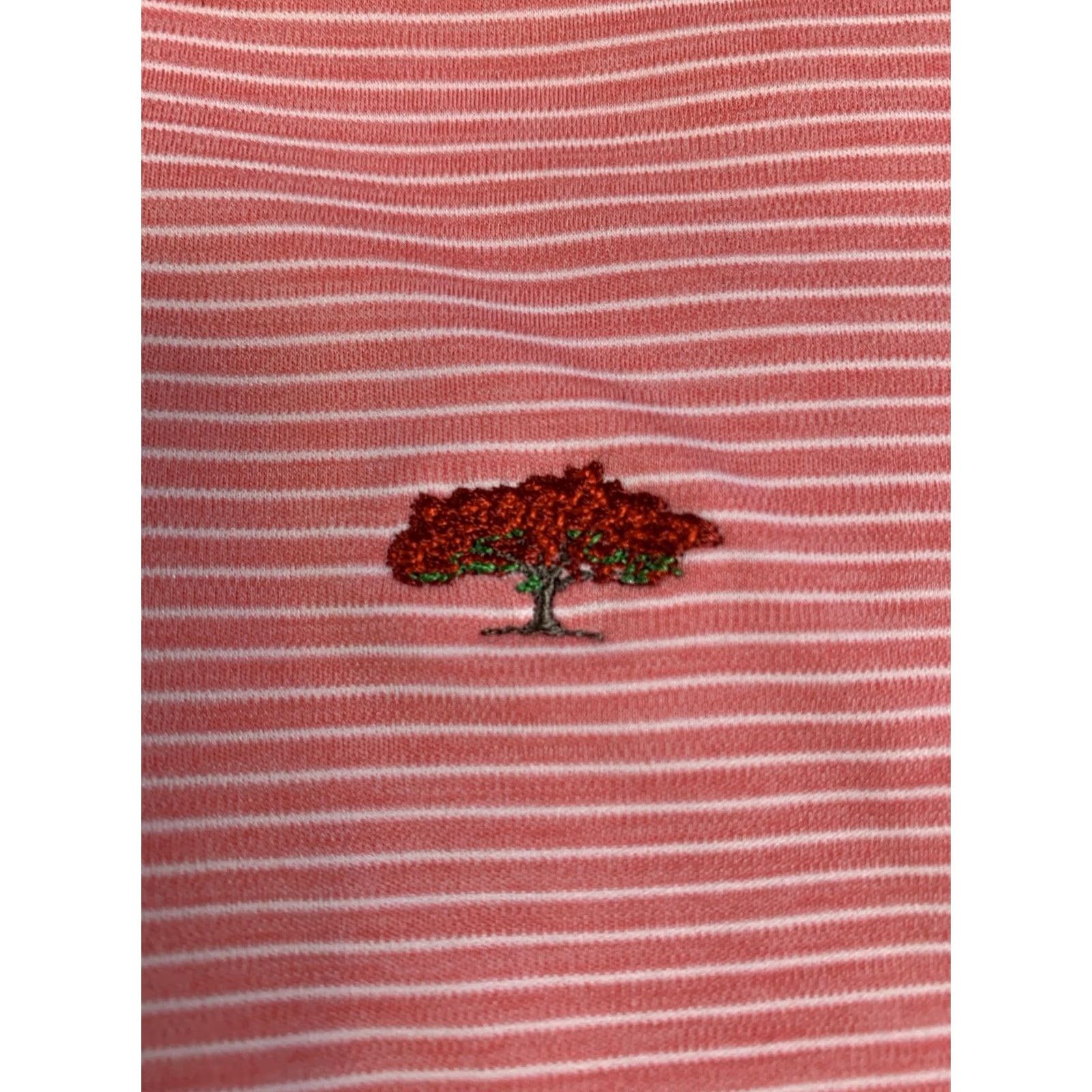 Peter Millar Peter Millar Featherweight Polo Mens Large Pink Striped Performance Golf Rugby Shirt Size US L / EU 52-54 / 3 - 6 Thumbnail