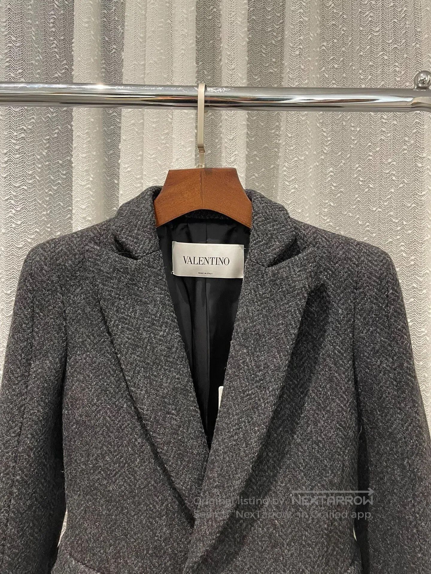 Valentino Vintage Valentino Wool Blend Winter Blazer. Size US M / EU 48-50 / 2 - 2 Thumbnail