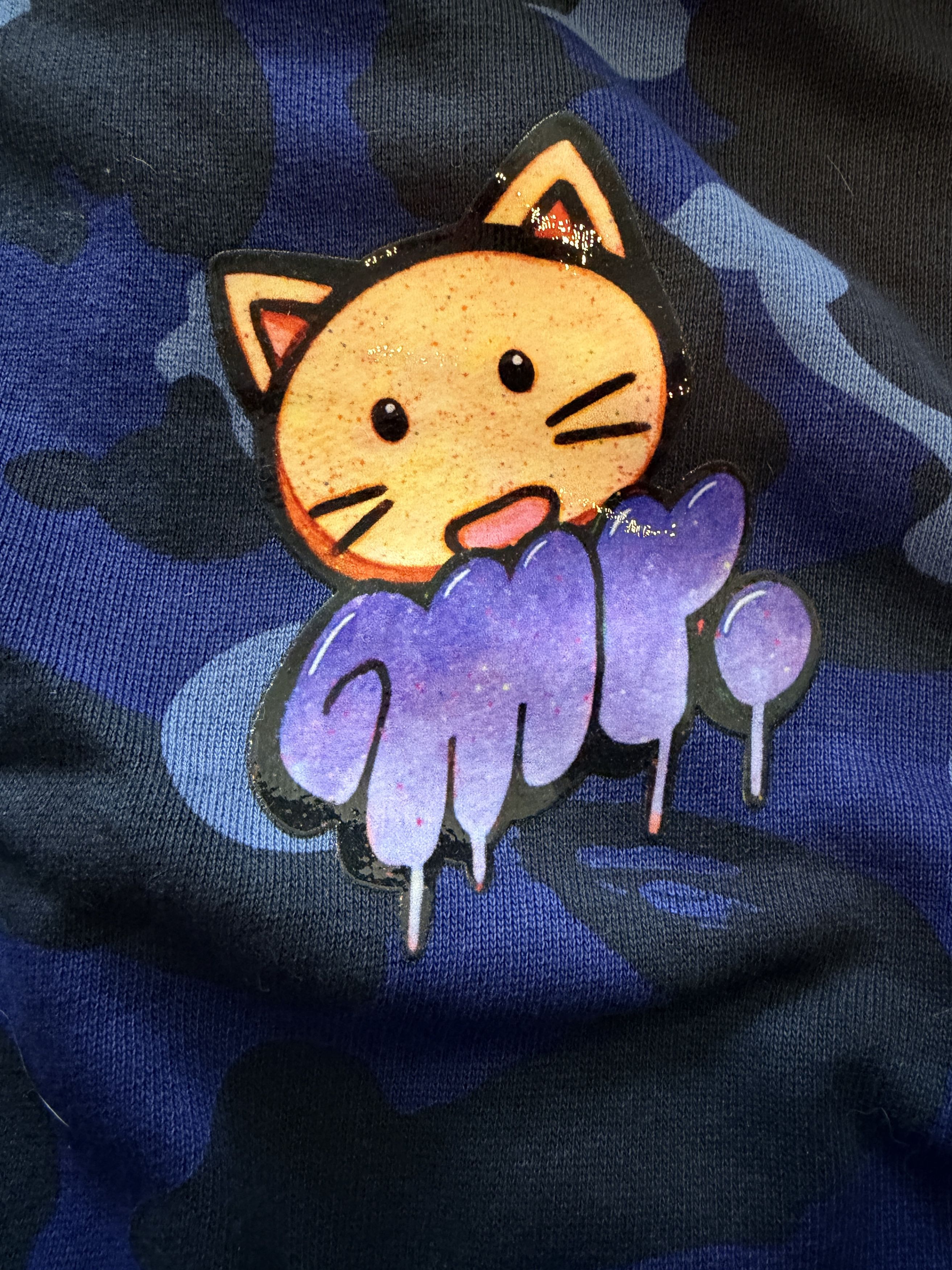 Bape Bape x Mr. Shark Full Zip Hoodie Navy Size US M / EU 48-50 / 2 - 7 Thumbnail