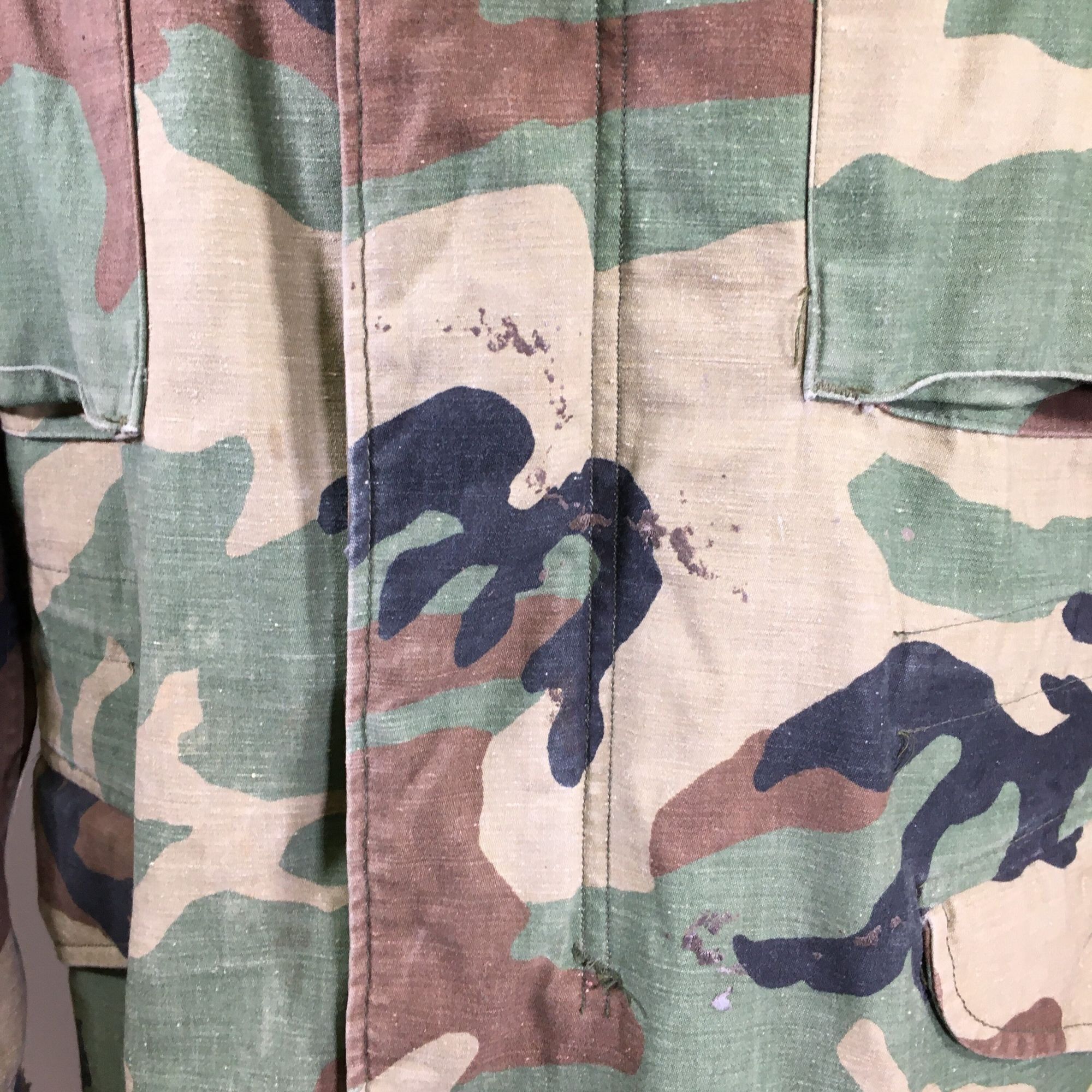 Other Vtg USA Military CAMOUFLAGE Combat Field Coat Army Jacket Size US XL / EU 56 / 4 - 3 Thumbnail