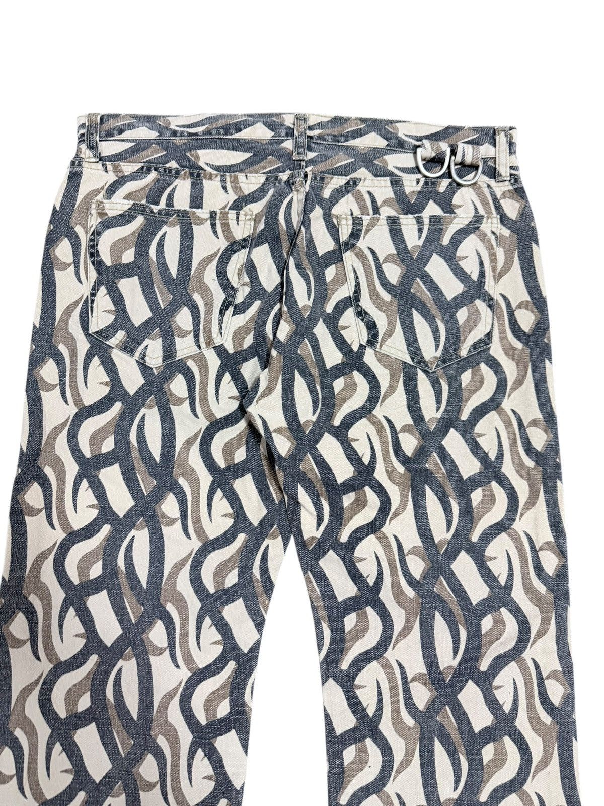 If Six Was Nine Vtg🔥Gogmagog Inspired Number Nine Tribal Camo Denim Size US 36 / EU 52 - 10 Thumbnail