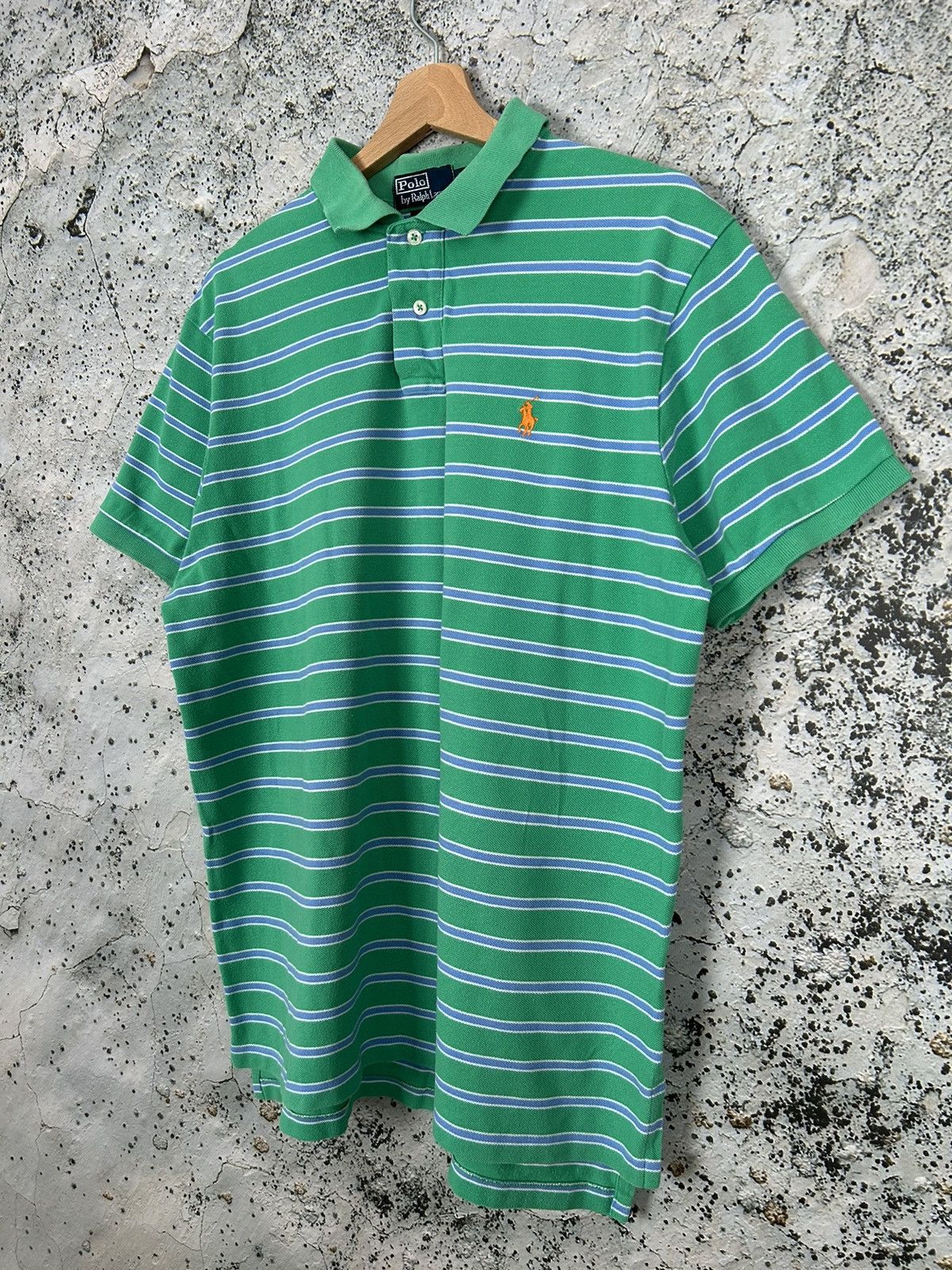 Polo Ralph Lauren Vintage Polo Ralph Lauren Striped Tee 90s Retro Hype Size US XL / EU 56 / 4 - 2 Thumbnail