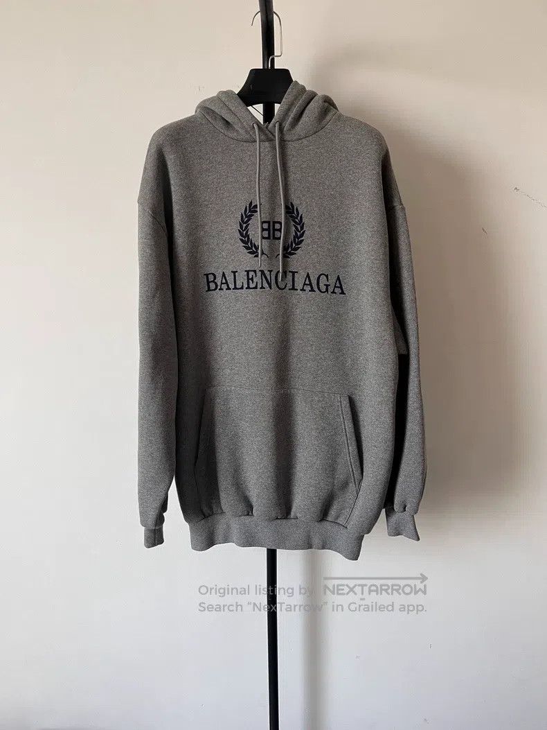 Balenciaga Balenciaga Wheat Pattern Printed Hooded Sweatshirt for Men Size US XS / EU 42 / 0 - 1 Thumbnail