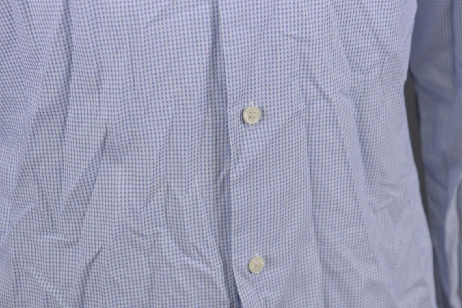 Designer Boggi Milano Tailored Fit Blue Button Down Shirt 41 / 16 Size US M / EU 48-50 / 2 - 7 Thumbnail