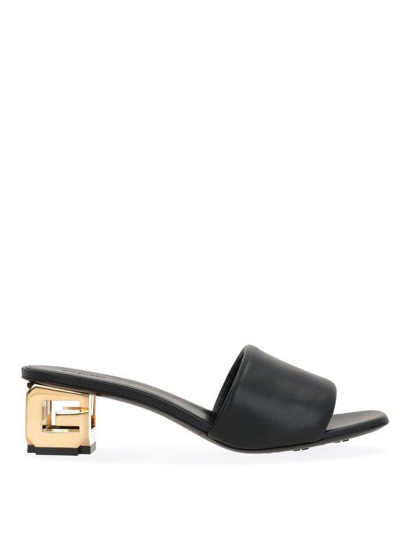 Givenchy o1w1db10326 G Cube 45mm Mules in Black Size US 9 / IT 39 - 1 Thumbnail
