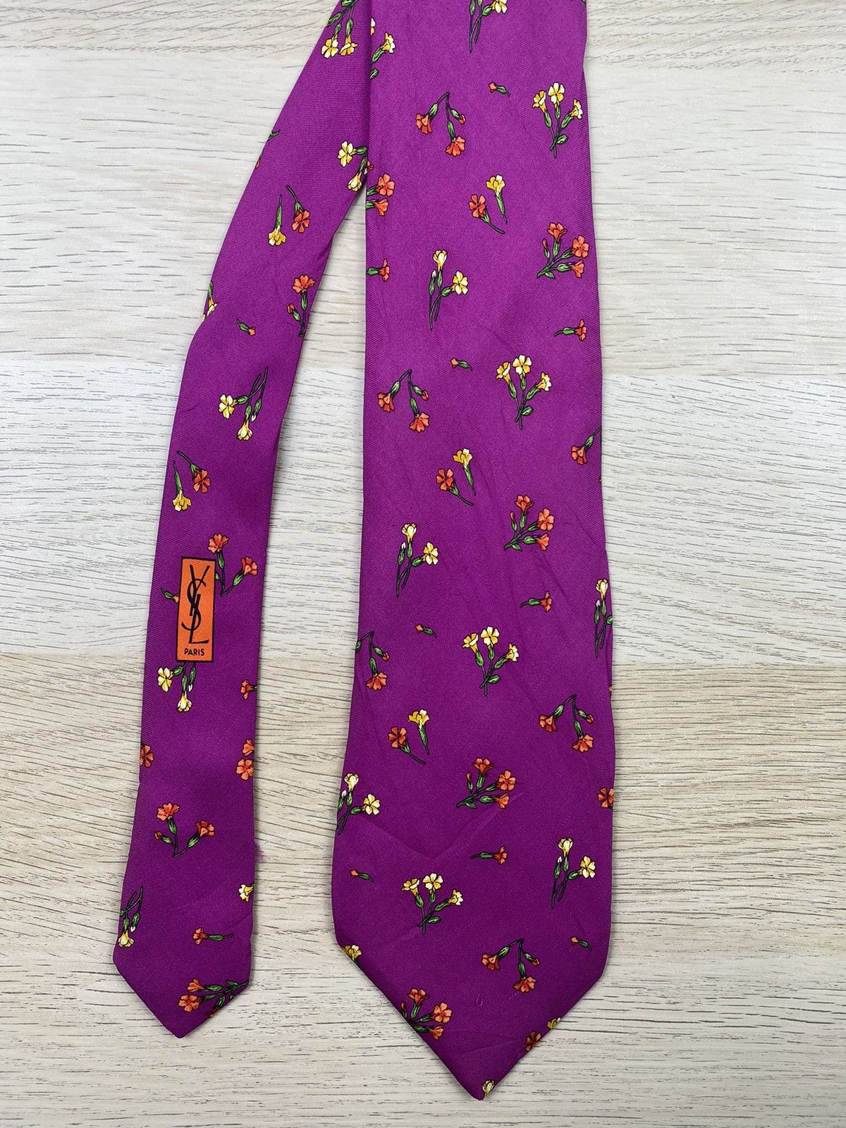 Vintage Yves Saint Laurent Silk Tie T85 Size ONE SIZE - 4 Thumbnail