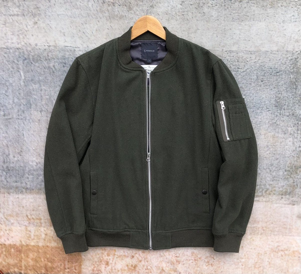 Rageblue Australian Merino Wool Ma-1 Blouson Bomber Jacket