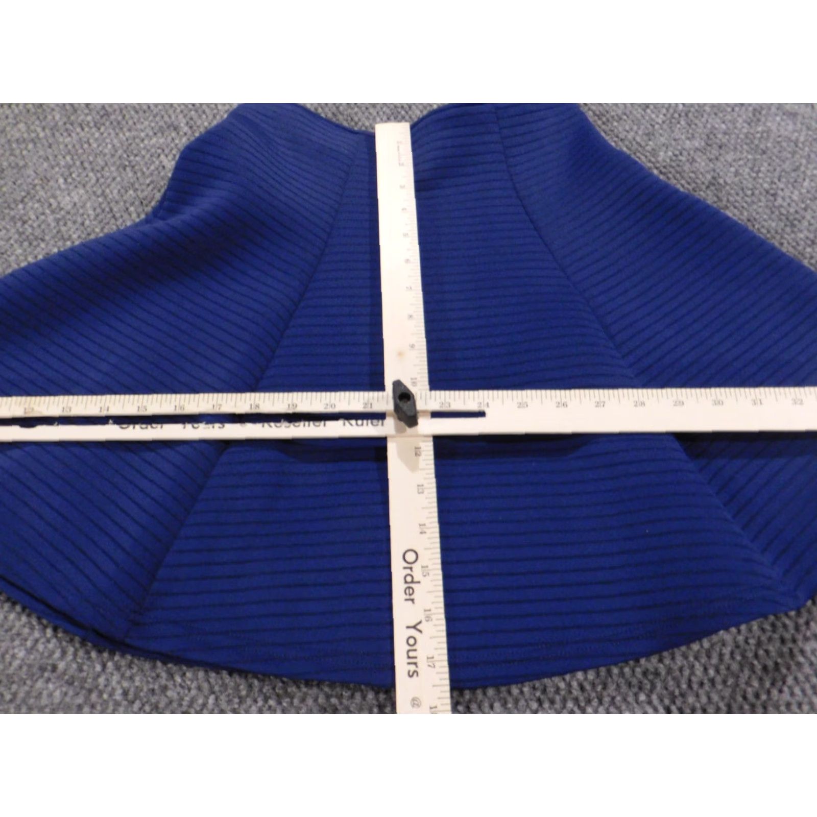 Vintage Miami Skirt Womens Small Blue A-line stretch pull on Midi Skirt Womens Blue A-Line Stretch Pull On Size 28" / US 6 / IT 42 - 4 Thumbnail