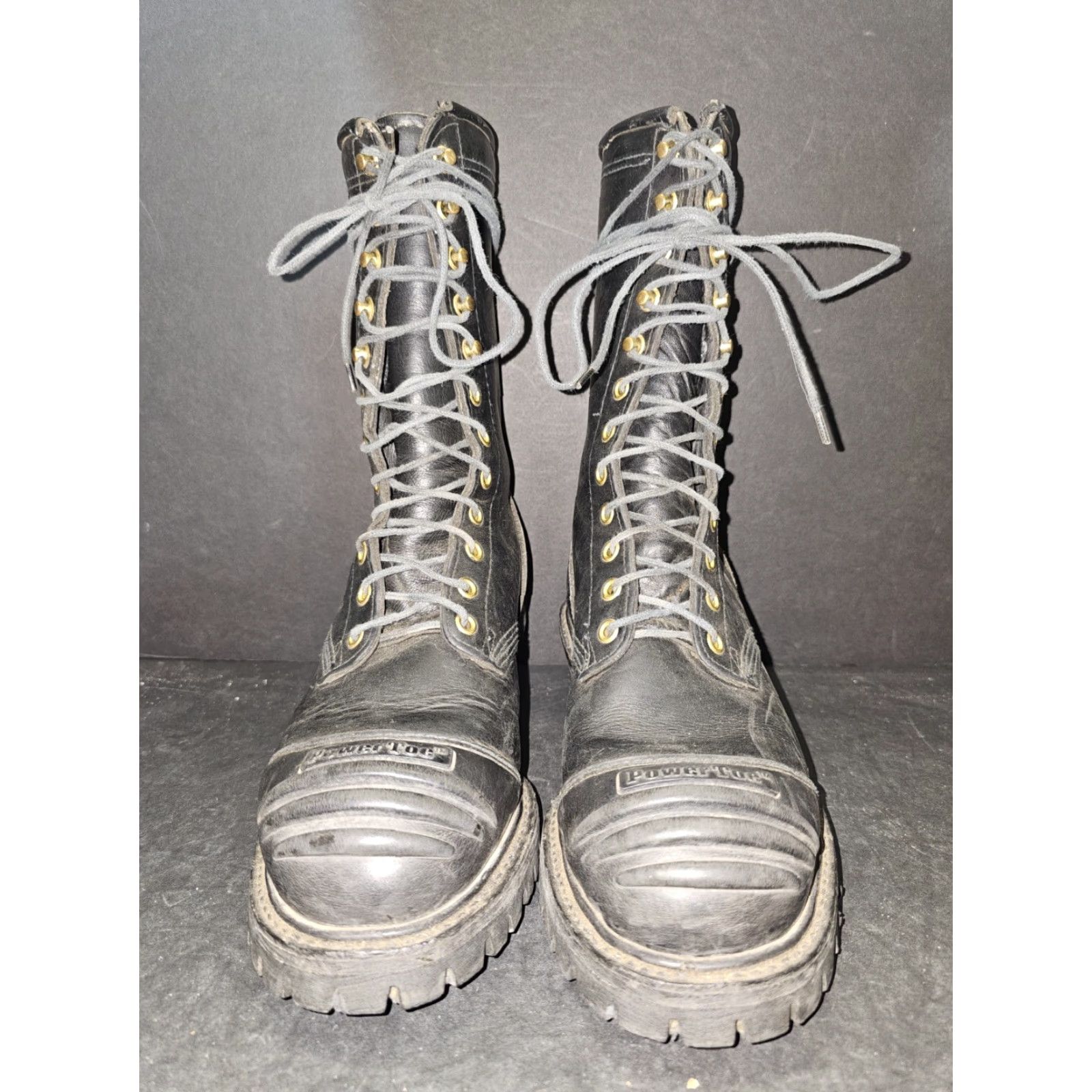 Vintage Total Fire Group Wildland Fire NFPA Rated Leather Boots Model 3060 Mens Sz 6.5 W Black Size US 7 / EU 40 - 3 Thumbnail