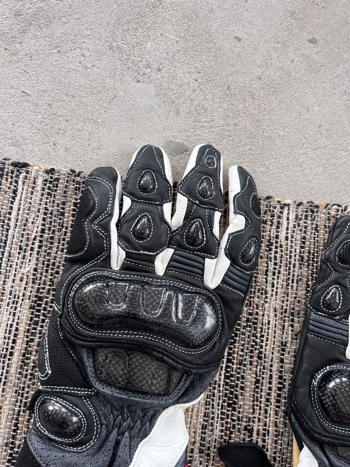 Other Vintage Spada Leather Motorcycle Gloves Carbon Inserts Y2K Size ONE SIZE - 7 Thumbnail