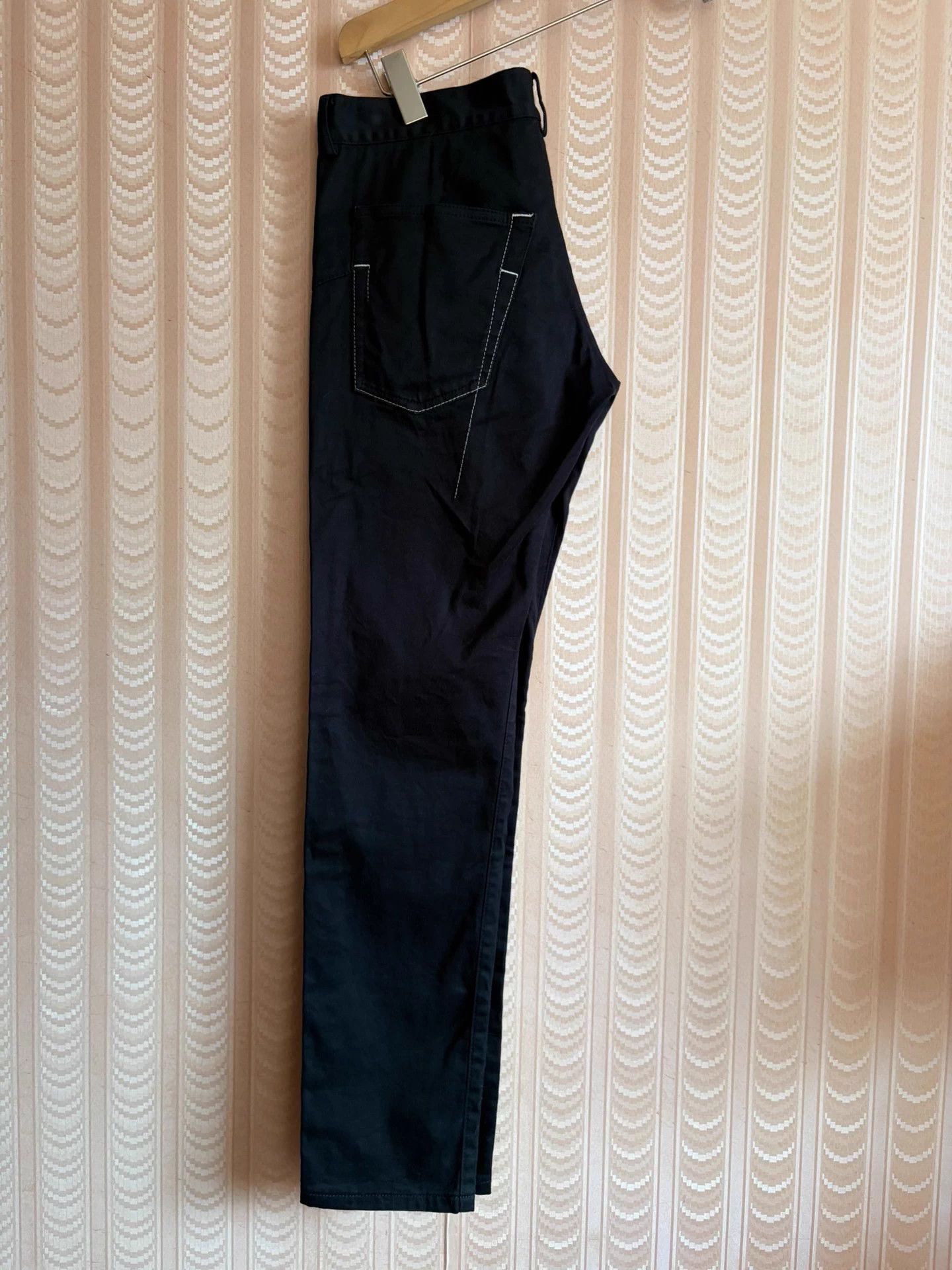 Yohji Yamamoto Yohji Yamamoto Y's Women's Black Topstitch Straight Jeans 2 Size 26" / US 2 / IT 38 - 6 Thumbnail