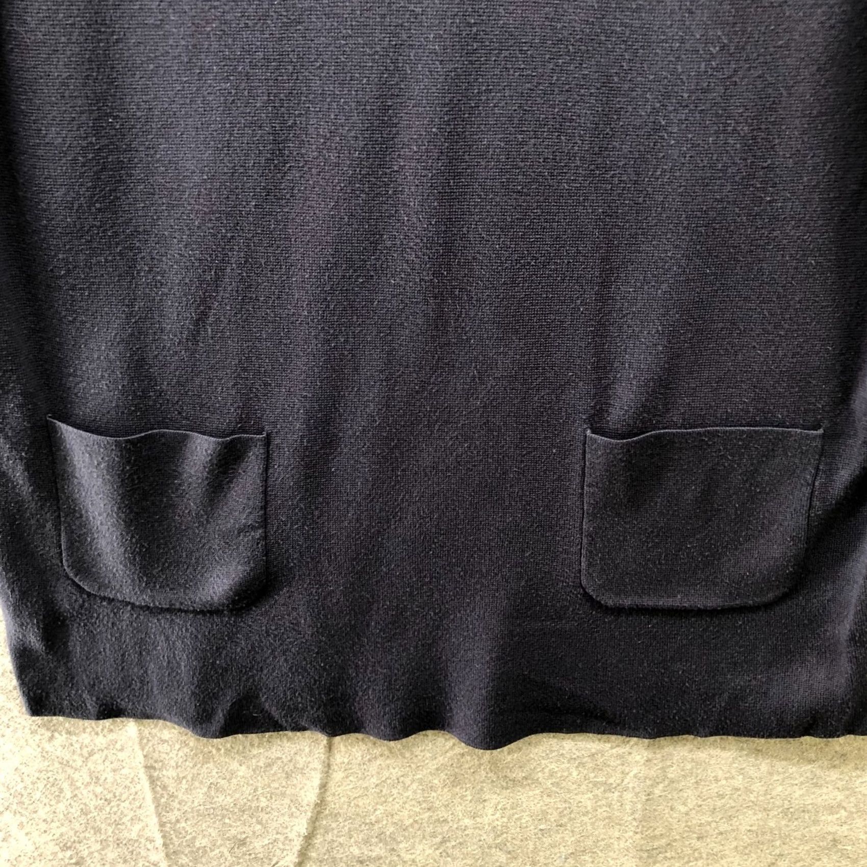 Vintage Weekend Max Mara Tunic Sweater Womens S Navy Blue Ivory Crewneck Pullover_S Size S / US 4 / IT 40 - 4 Thumbnail