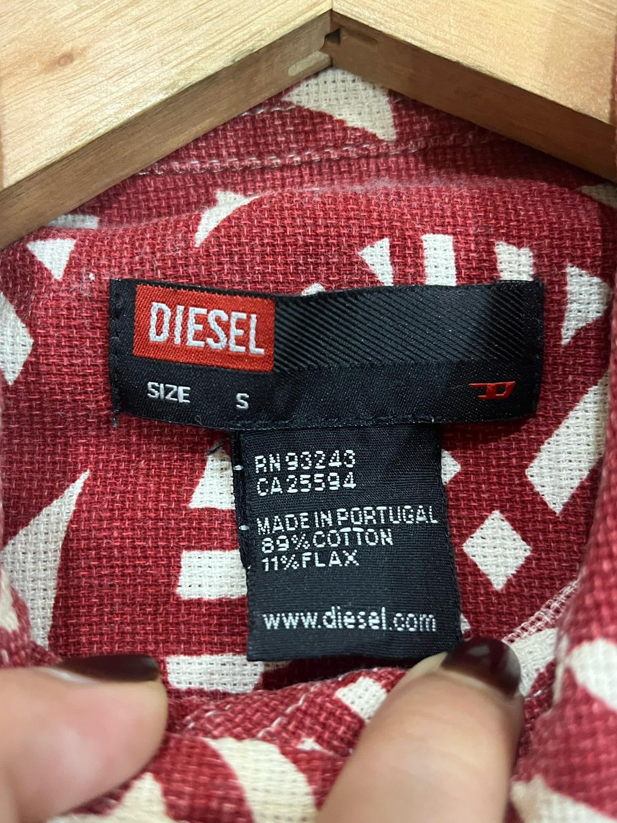 Diesel × Vintage Diesel Abstract Print Linen Blend Knit Hawaiian Shirt Size US M / EU 48-50 / 2 - 3 Thumbnail