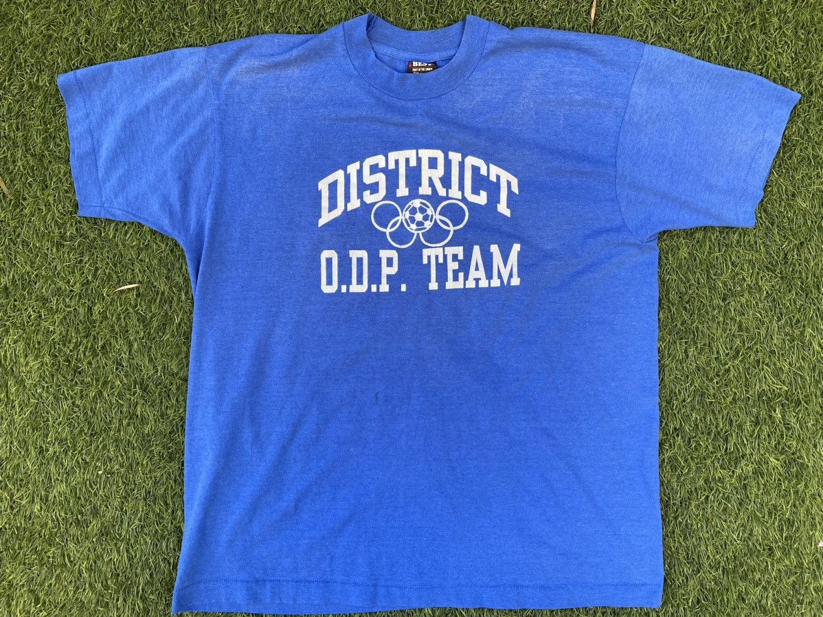 Vintage VINTAGE 80s OLYMPICS t shirt Size US L / EU 52-54 / 3 - 1 Thumbnail