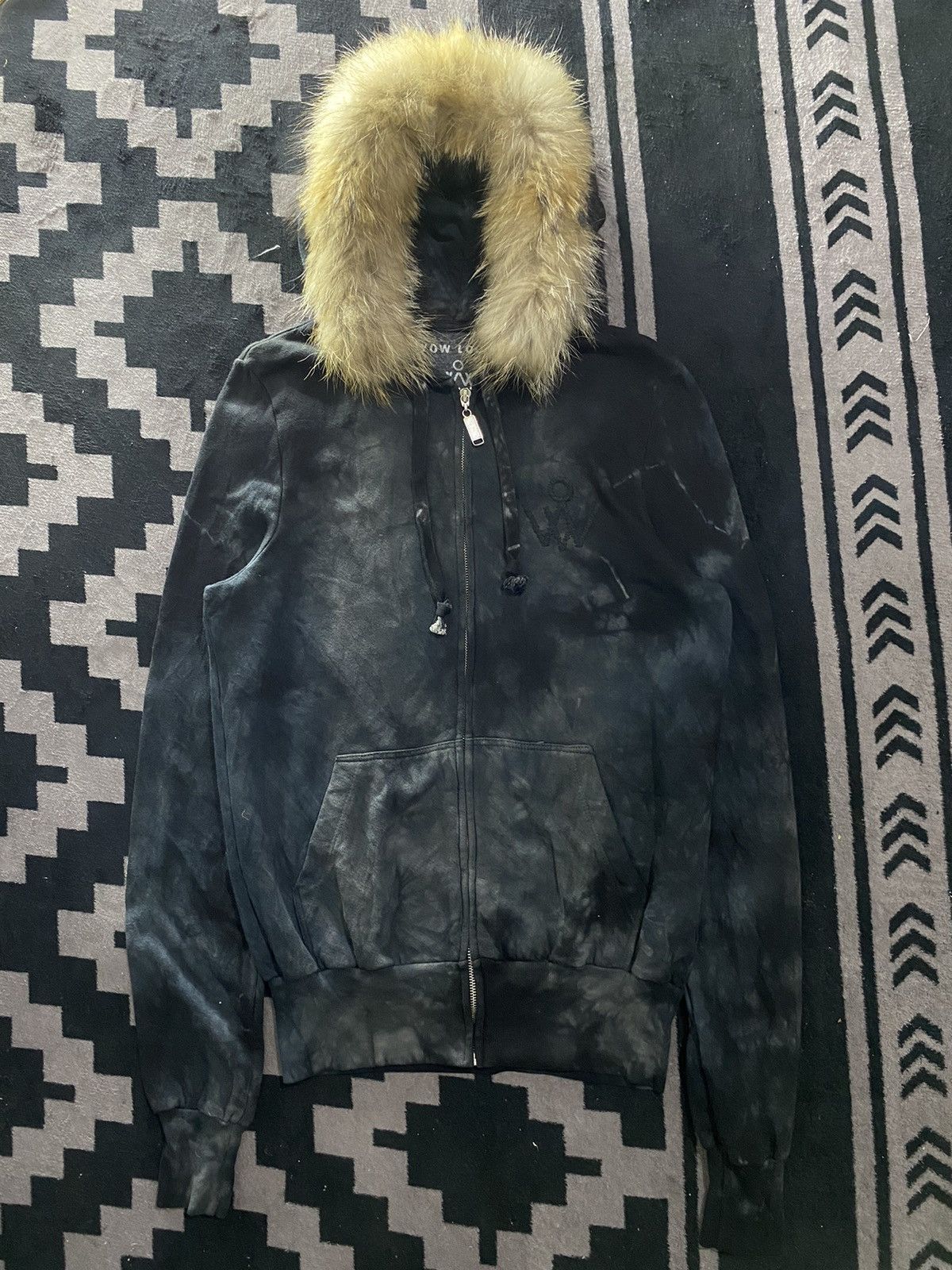 If Six Was Nine × Japanese Brand × Le Grande Bleu (L.G.B.) Japanese wow lookz bleach faux fur hoodie Size US L / EU 52-54 / 3 - 1 Thumbnail