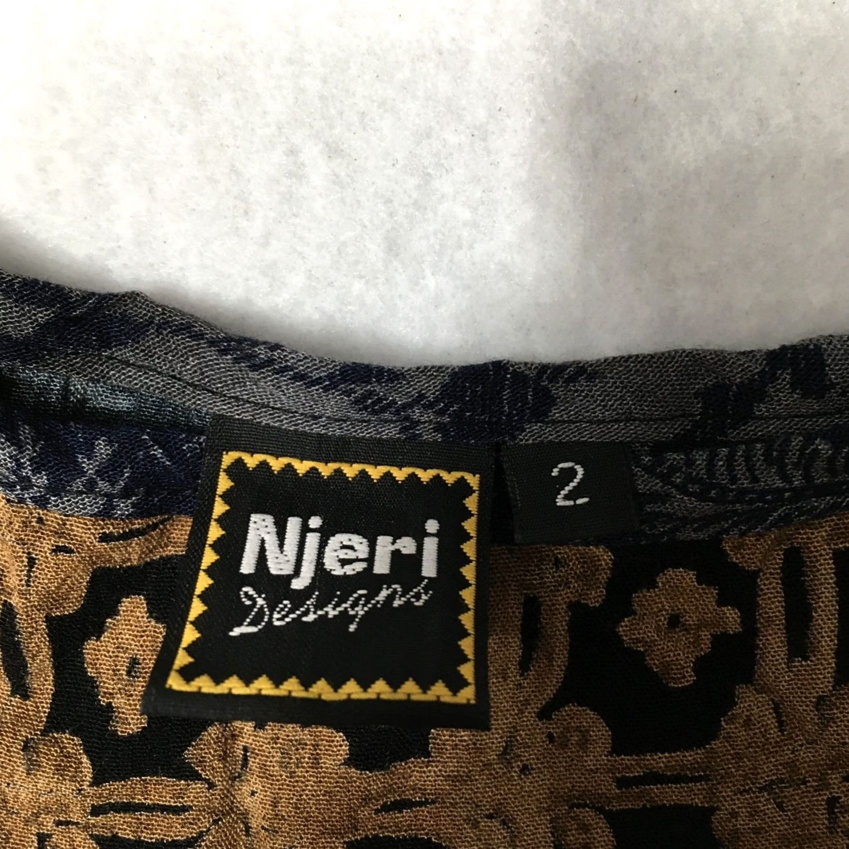 Vintage Vtg Njeri Dress SIZE 2 PATCHWORK SHORT Artsy Lagenlook Festival Boho Hippie Womens Size 26" / US 2 / IT 38 - 3 Thumbnail