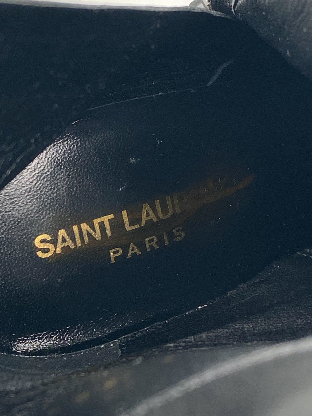 Yves Saint Laurent Saint Laurent Opyum Logo Leather Booties size 39.5 Size US 9.5 / IT 39.5 - 12 Thumbnail