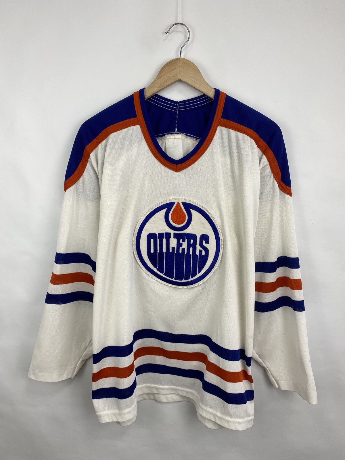 Ccm 🇨🇦 Vintage 80s CCM Edmonton Oilers 2 Hrehirchuk NHL Hockey Size US M / EU 48-50 / 2 - 3 Thumbnail