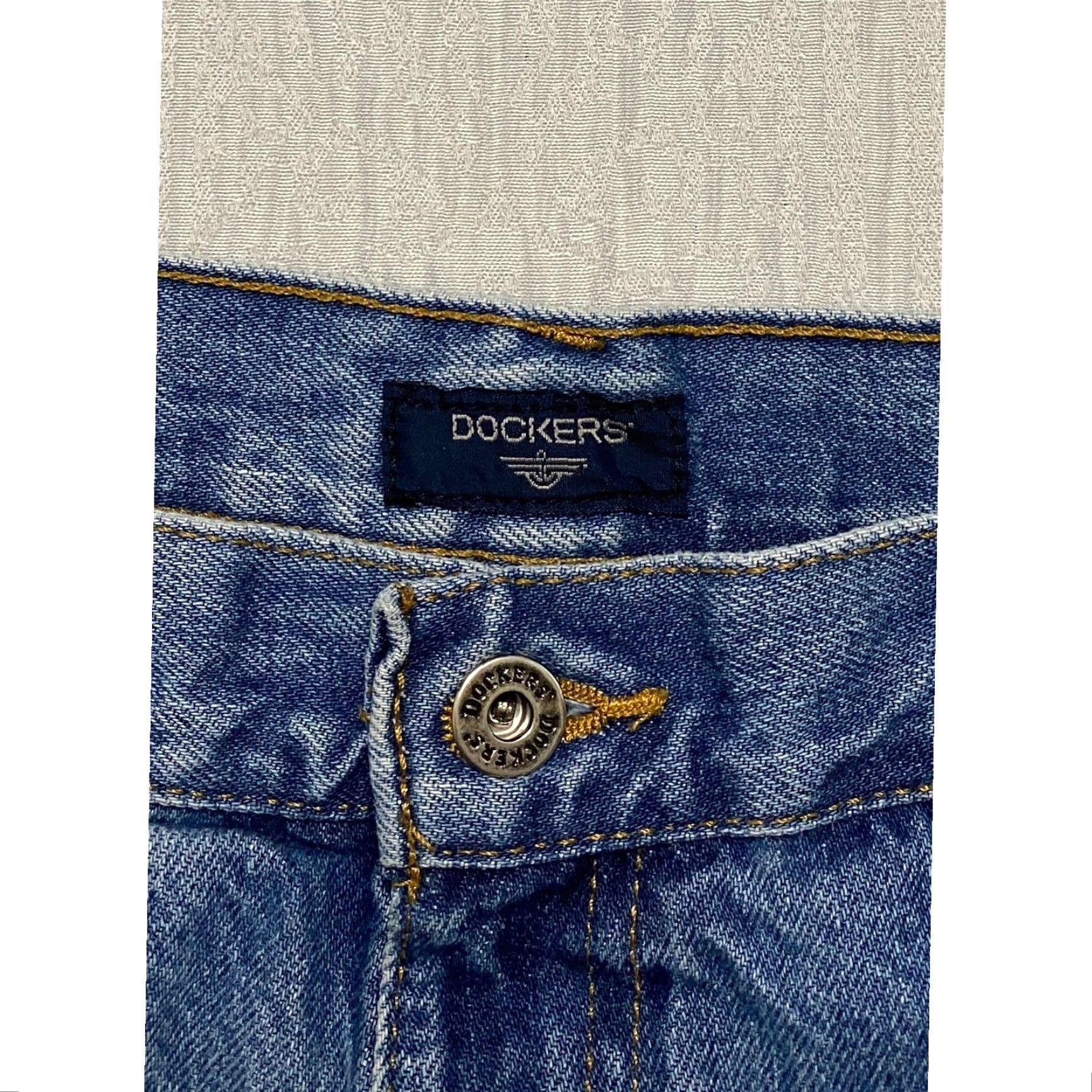 Dockers VINTAGE Dockers Jeans Relaxed Fit Men’s 36x32 Blue Straight Denim 5-Pocket Design Cotton Mens Size US 36 / EU 52 - 3 Thumbnail