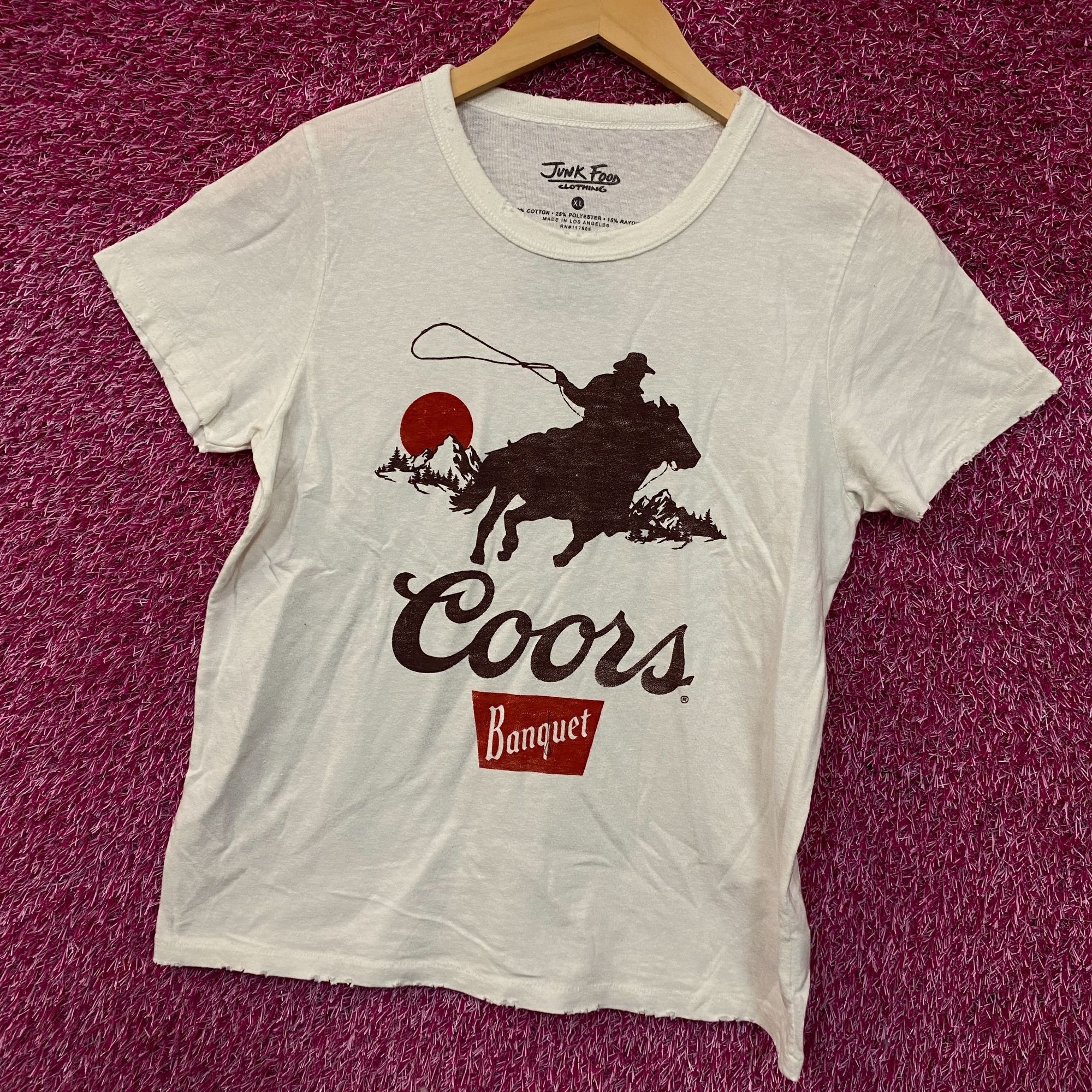 Junk Food Junk Food Clothing Coors Banquet Cowboy Vintage Style Graphi Size XL / US 12-14 / IT 48-50 - 3 Thumbnail
