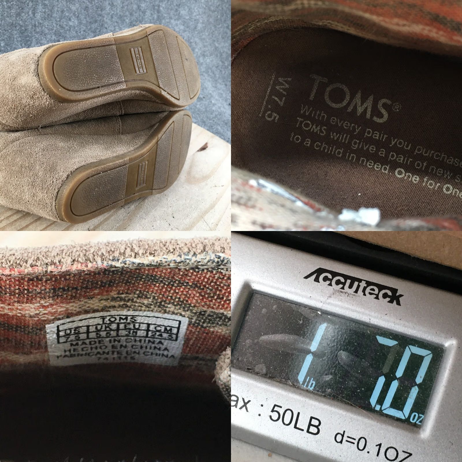 Toms TOMS Boots Womens 7.5 Desert Beige Lace Up Ankle Top Comfort Wedge Heels 741116 Size M / US 6-8 / IT 42-44 - 9 Thumbnail